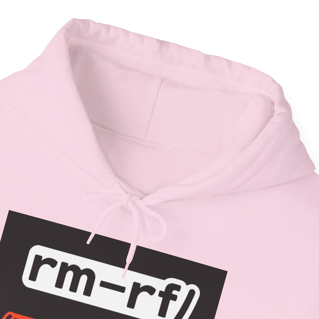 "rm–rf/ (Don't Try This)" — Funny Linux/Devops Command Hoodie