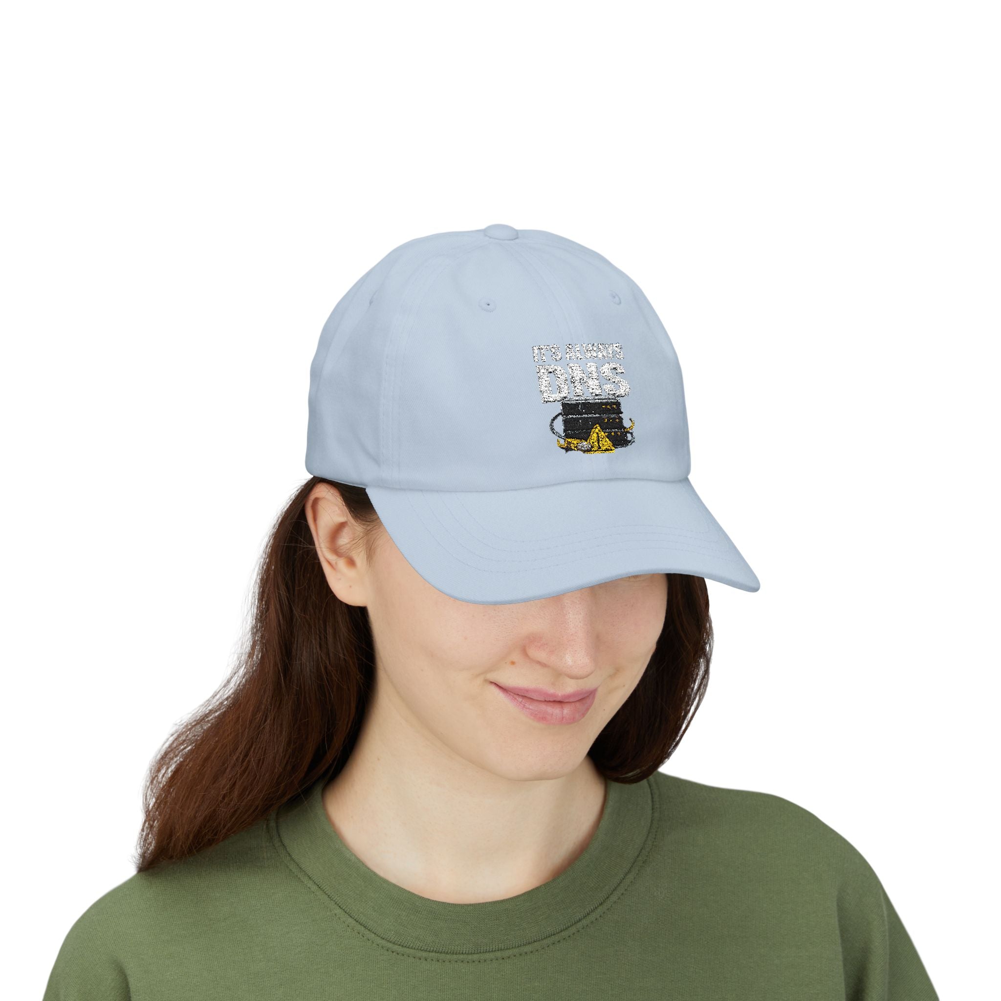 "It's Always DNS" Tech Humor Funny IT Baseball Hat/Cap