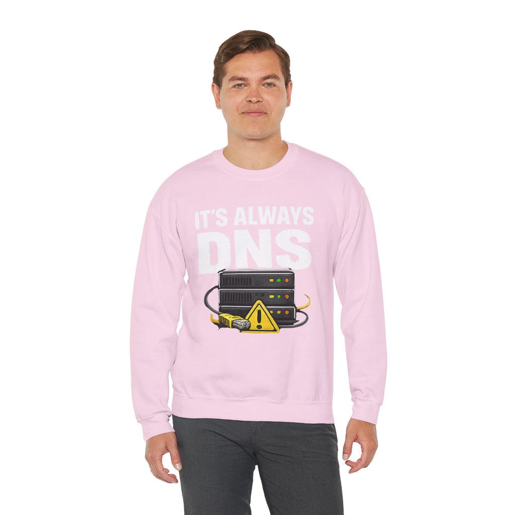 "Its Always DNS" Unisex Heavy Blend™ Crewneck Sweatshirt