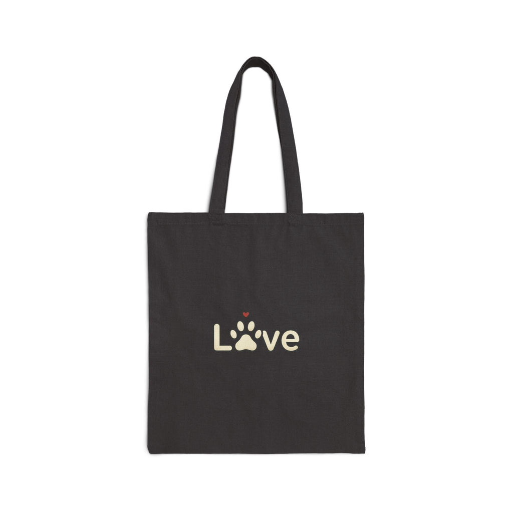 Love Paw Design | Dog Mom, Rescue Pride, Fur Baby Canvas Tote Bag