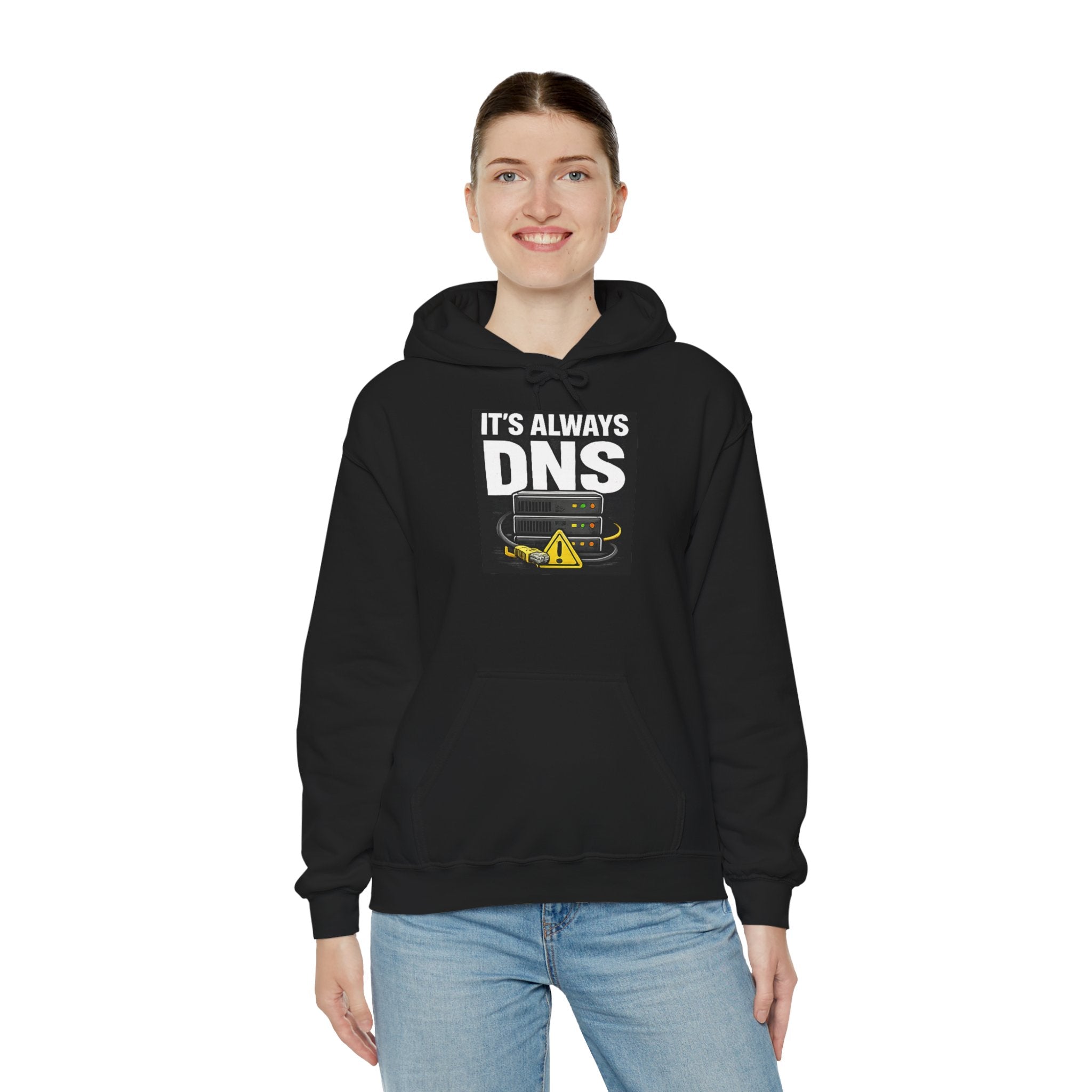 "It's Always DNS" IT Humor Unisex Heavy Blend™ Hoodie
