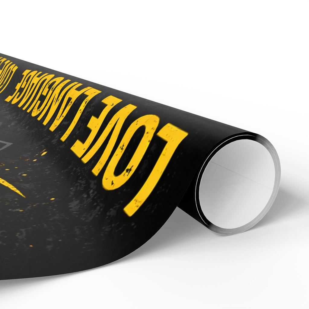 "Bandwidth is my Love Language" Funny IT Wrapping Paper - Tech Humor Gift Wrap