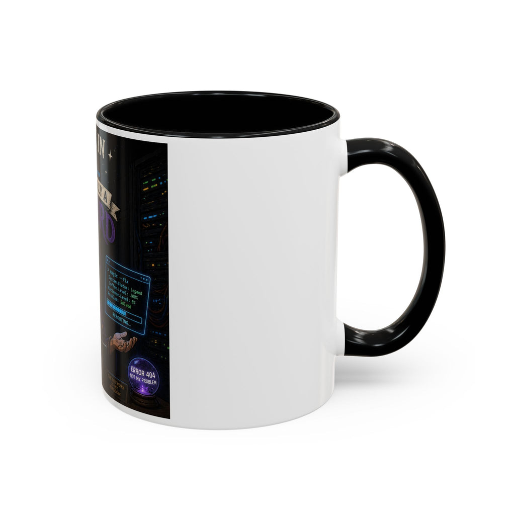 "I Work in IT... I'm Basically a Wizard" Funny IT Tech Support Humor Coffee Mug