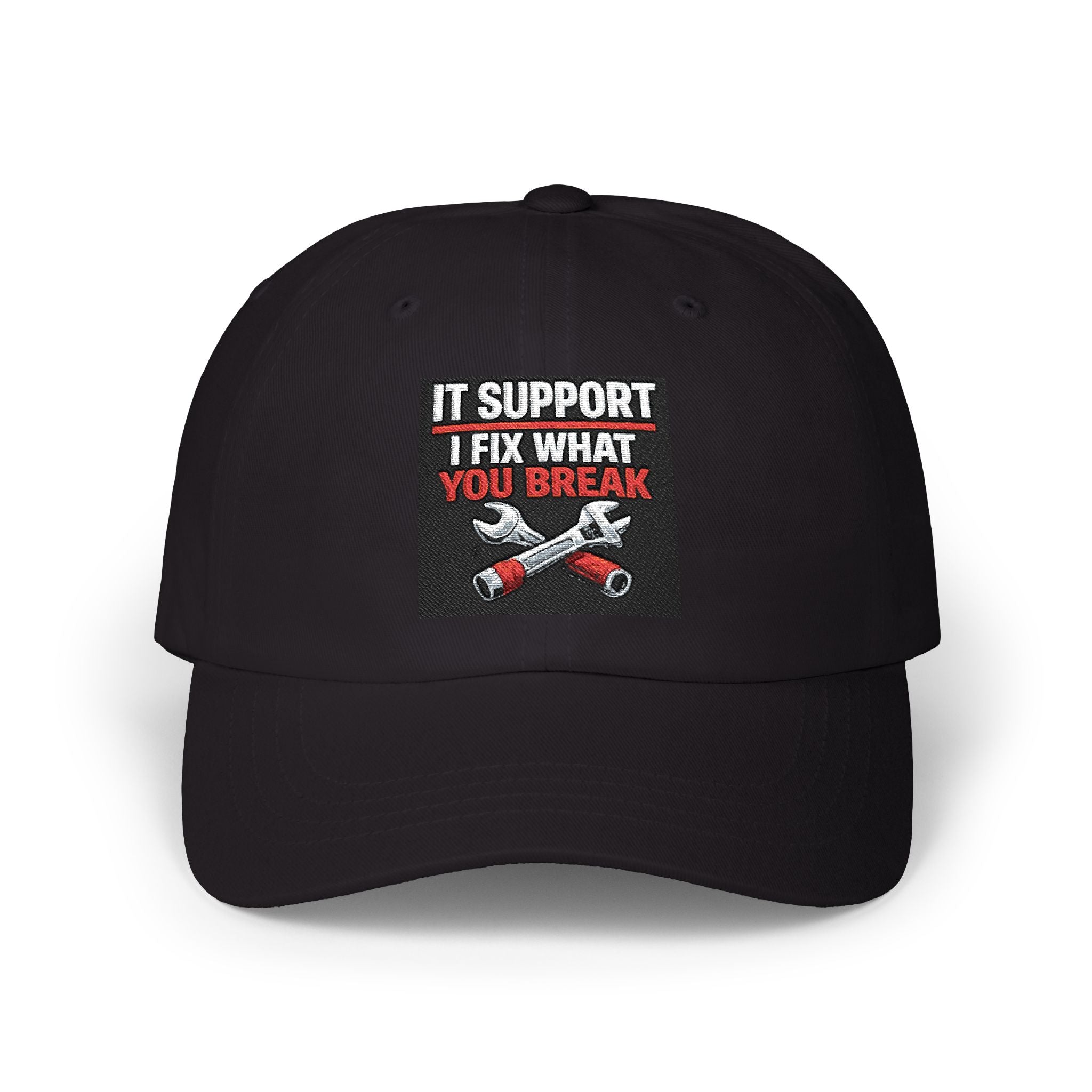 "IT Support: I Fix What You Break" Tech Humor Funny IT Baseball Hat/Cap