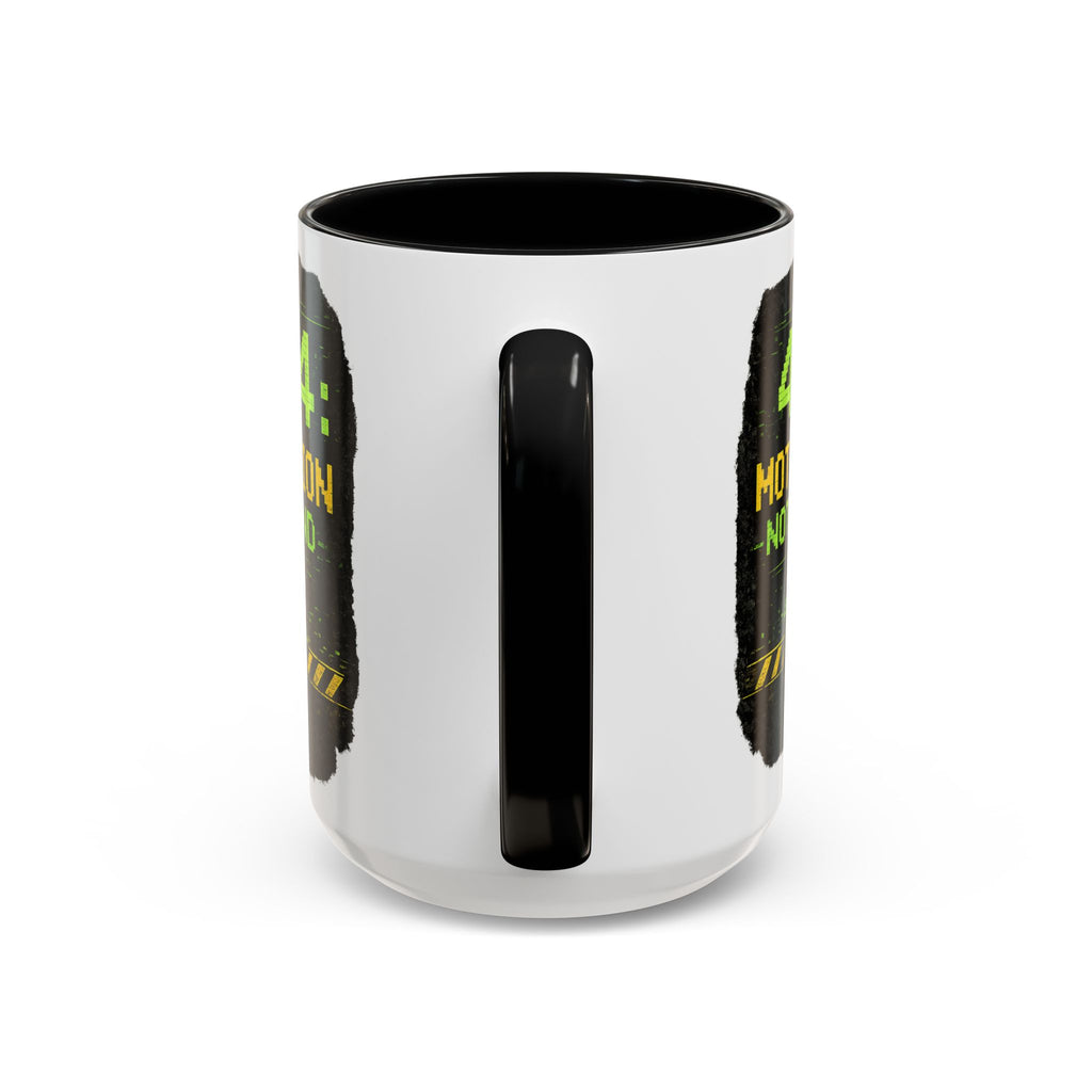 "Error 404 Motivation Not Found" IT Humor Accent Coffee Mug (11, 15oz)