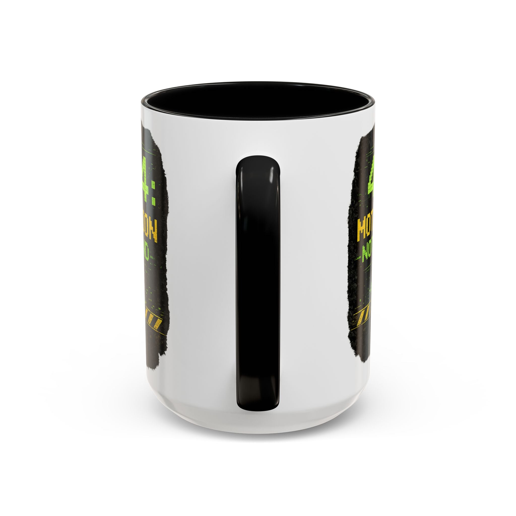 "Error 404 Motivation Not Found" IT Humor Accent Coffee Mug (11, 15oz)