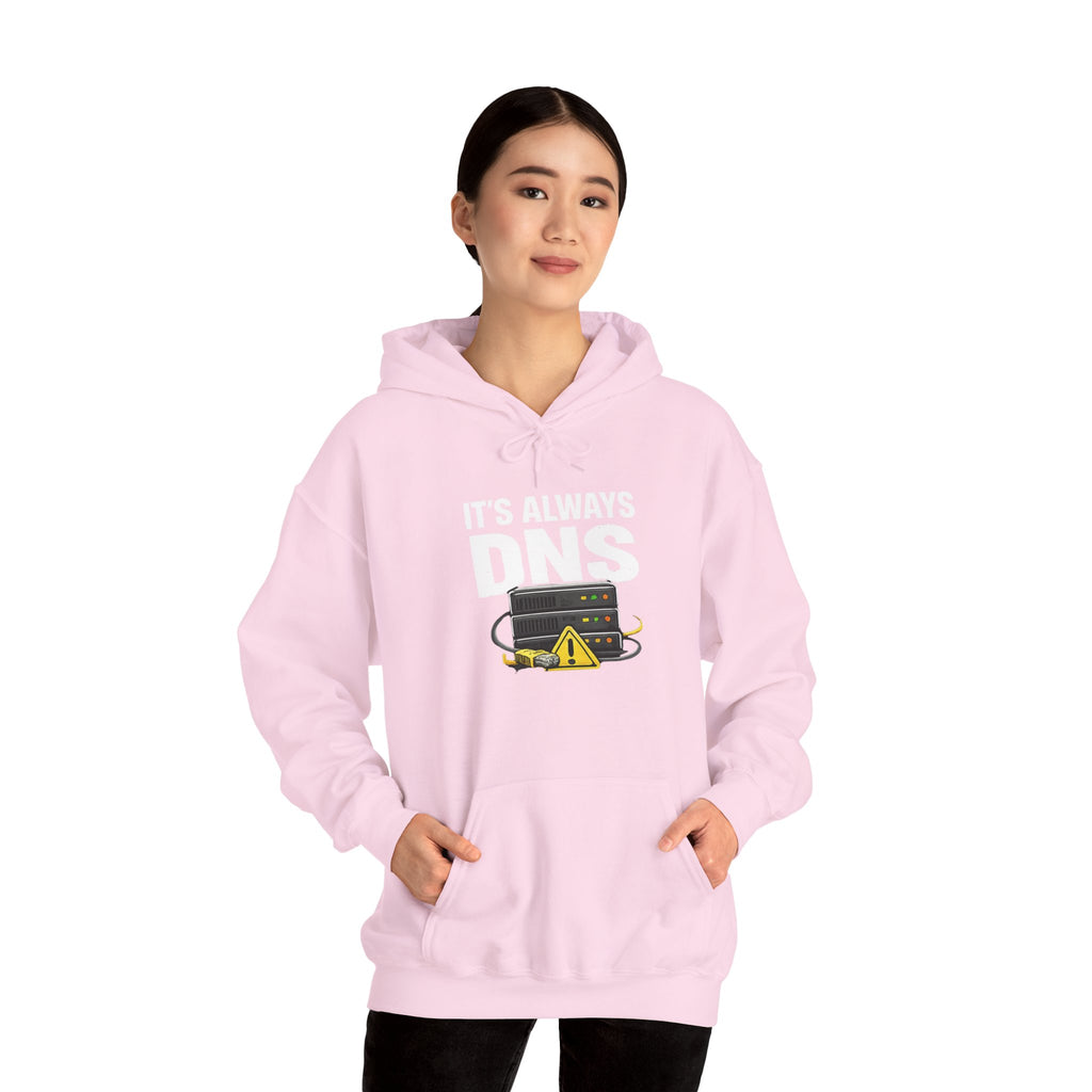 "It's Always DNS" Tech Humor Unisex Heavy Blend™ Hoodie