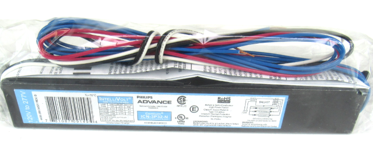 Philips Advance ICN-3P32-N Electronic Ballast | 120-277V F32T8 Lamp (3/4 Lamp)