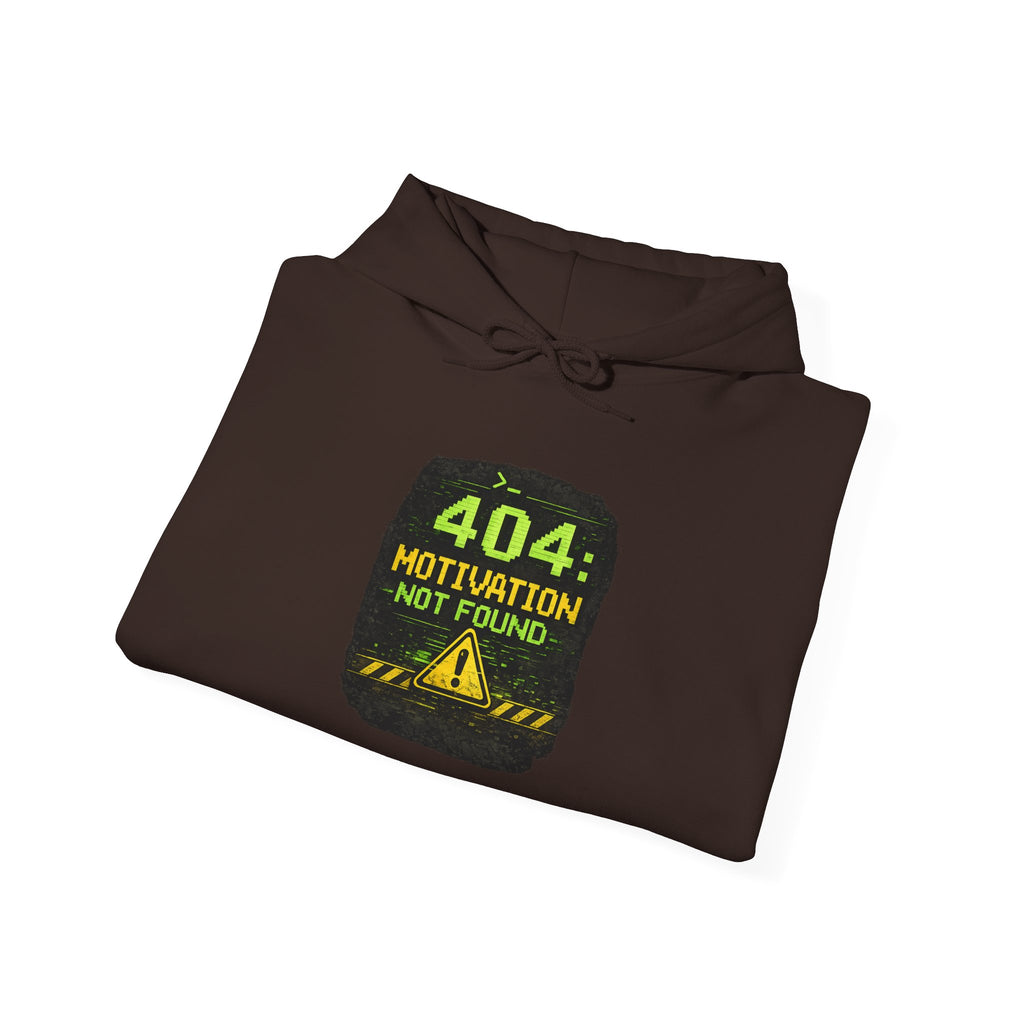 "Error 404 Motivation Not Found" IT Humor Unisex Heavy Blend™ Hoodie