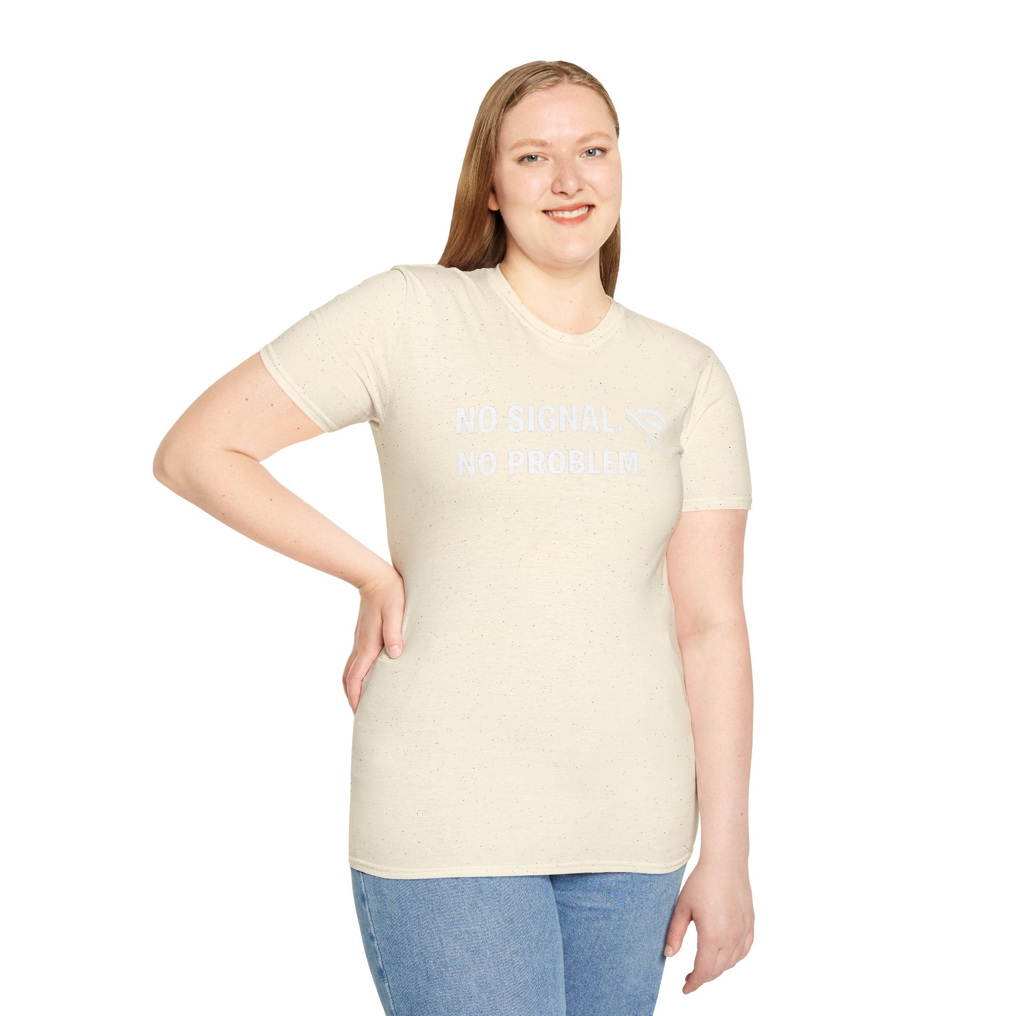 "No Signal, No Problem" Funny IT Tech Humor T-Shirt