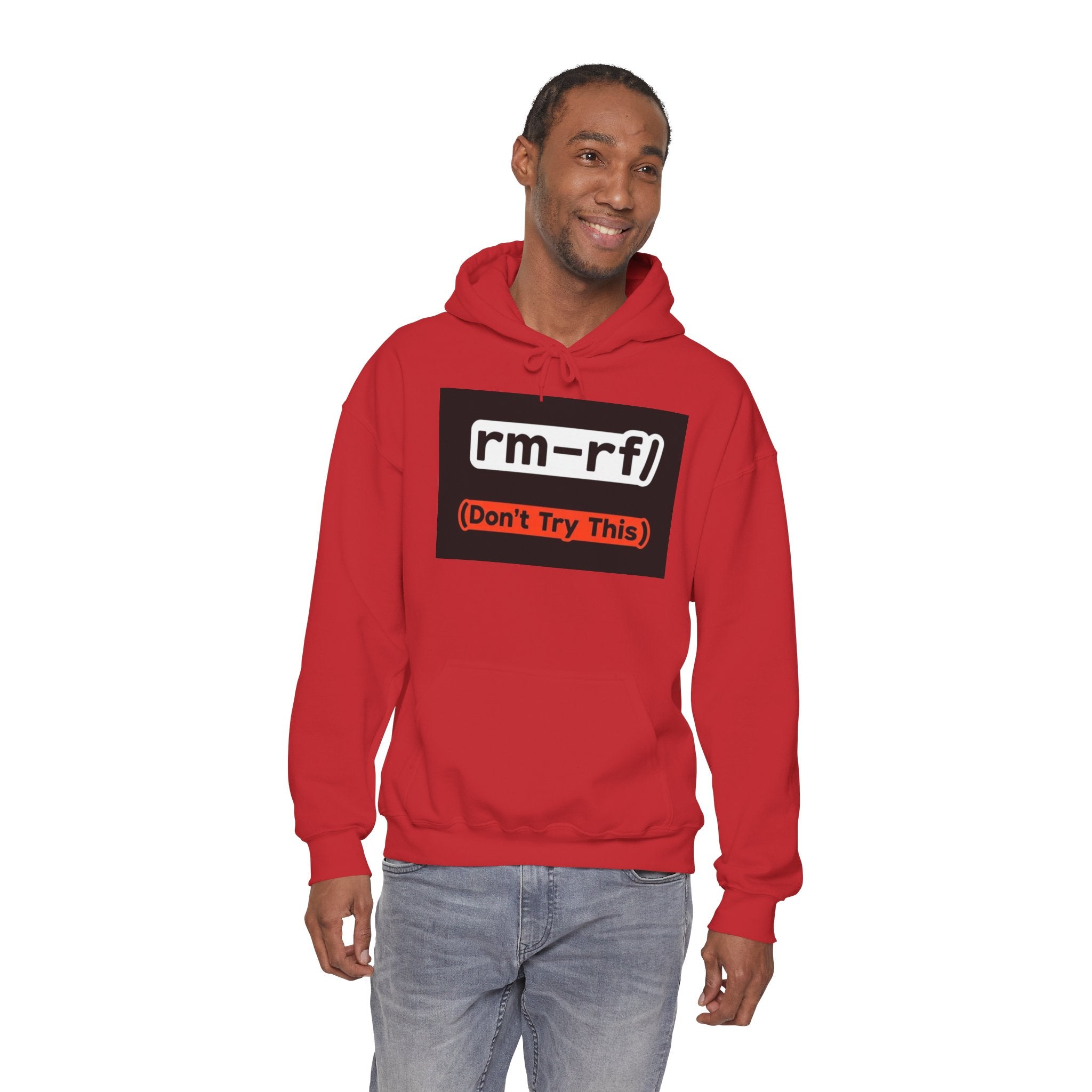 "rm–rf/ (Don't Try This)" — Funny Linux/Devops Command Hoodie