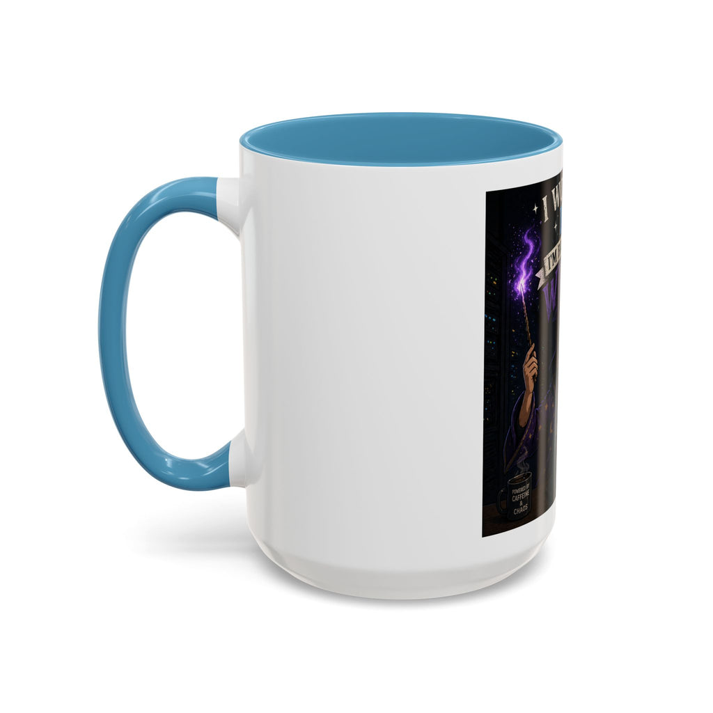 "I Work in IT... I'm Basically a Wizard" Funny IT Tech Support Humor Coffee Mug