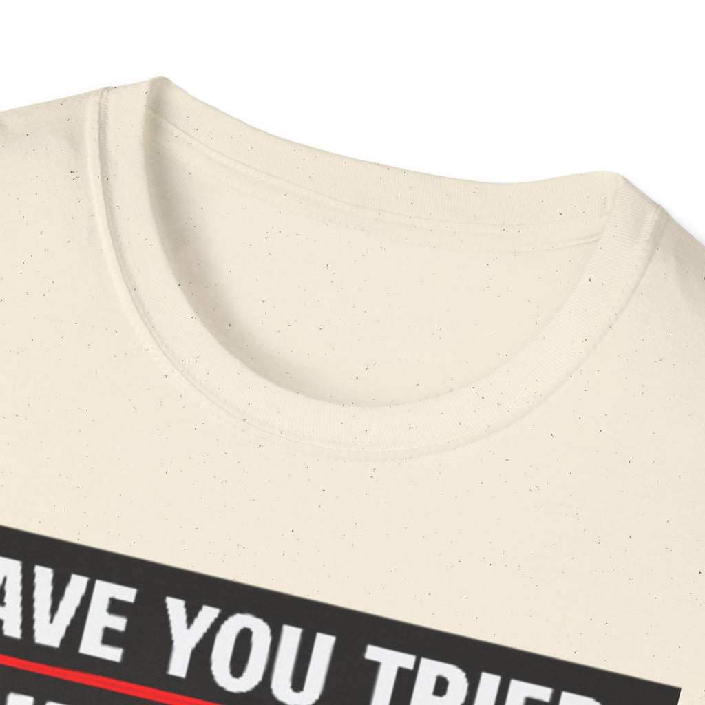 "Have You Tried Turning It Off On Again?" Funny IT T-Shirt Tech Humor Tee