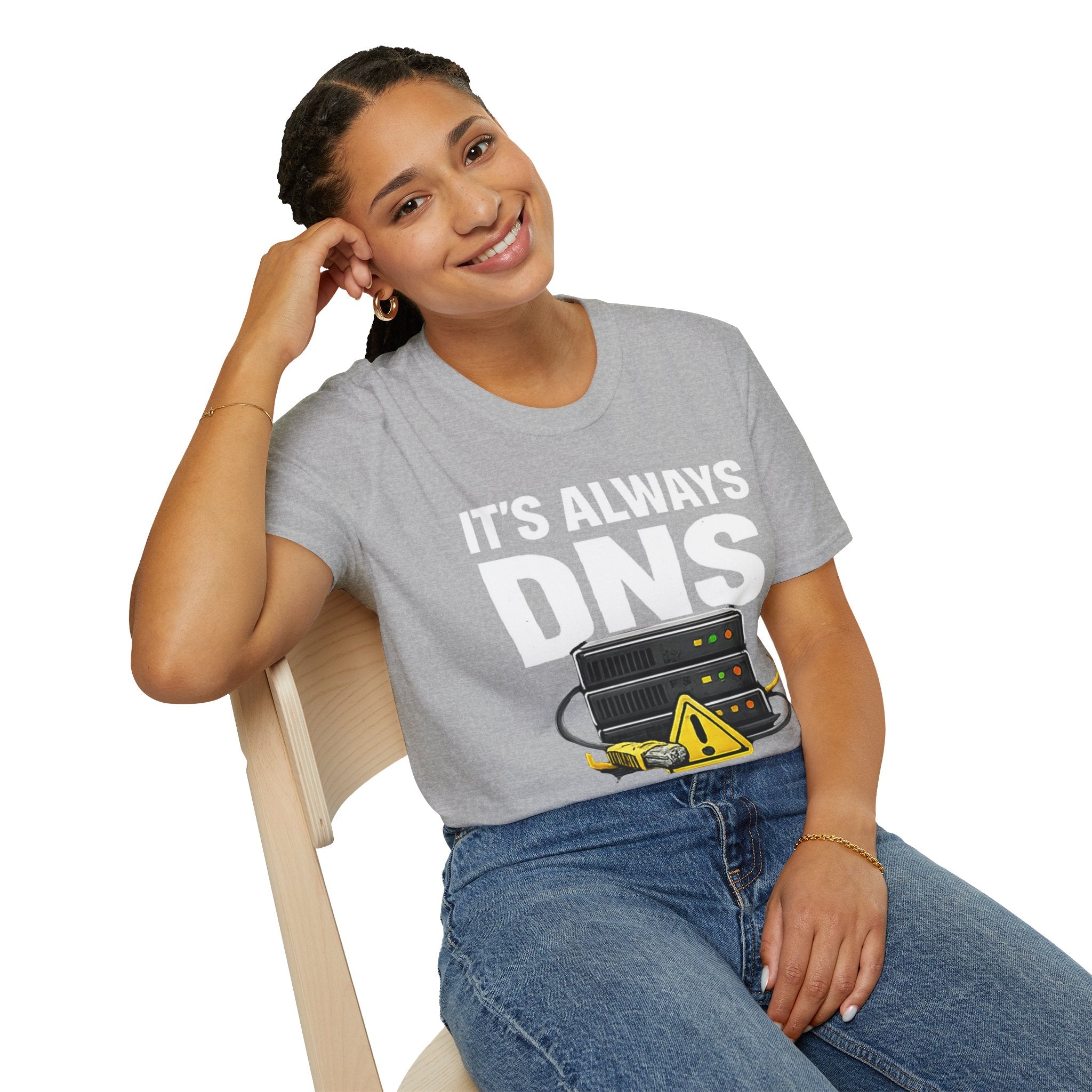 "It's Always DNS" Funny IT Tech Humor T-Shirt