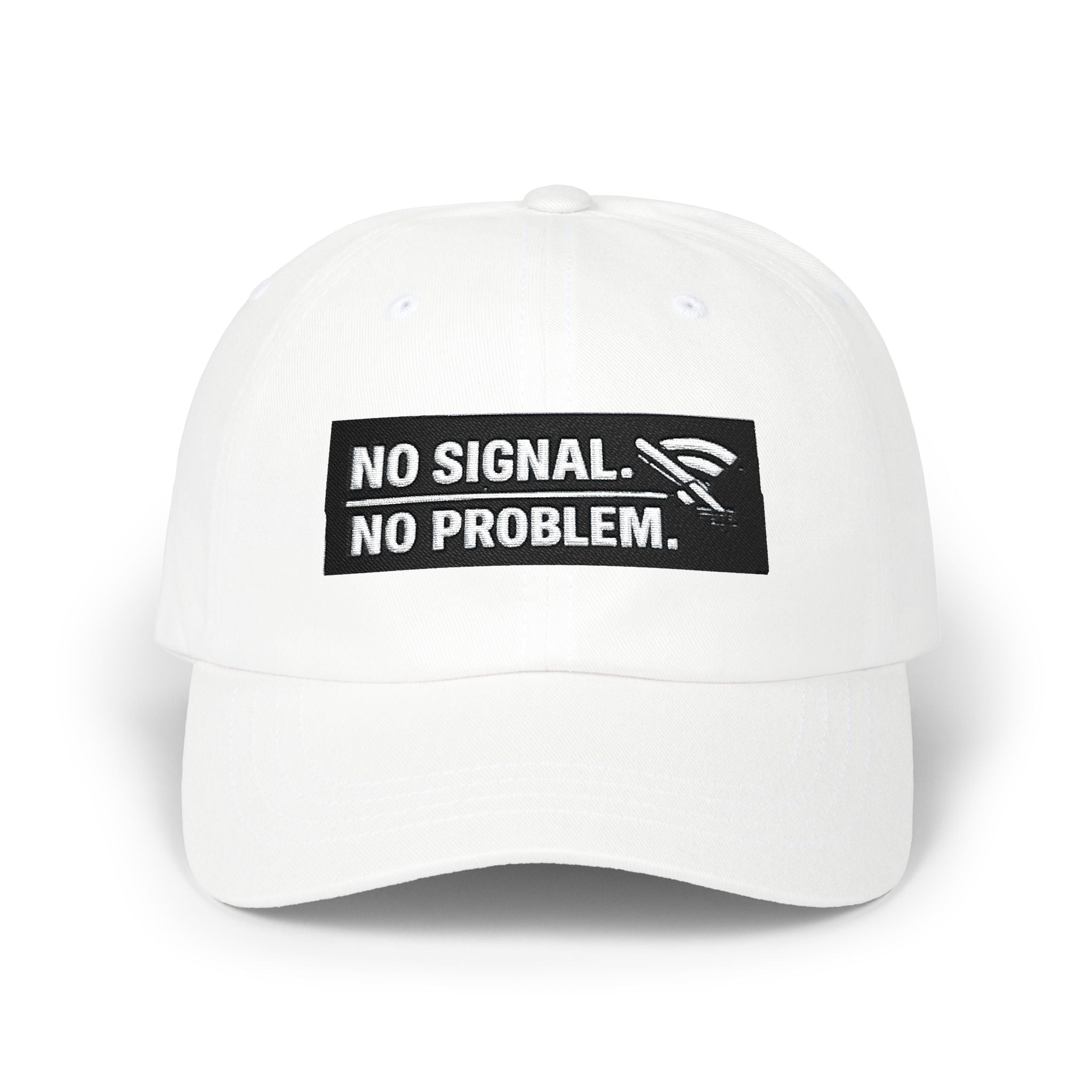 "No Signal No Problem" Tech Humor Funny IT Baseball Hat/Cap