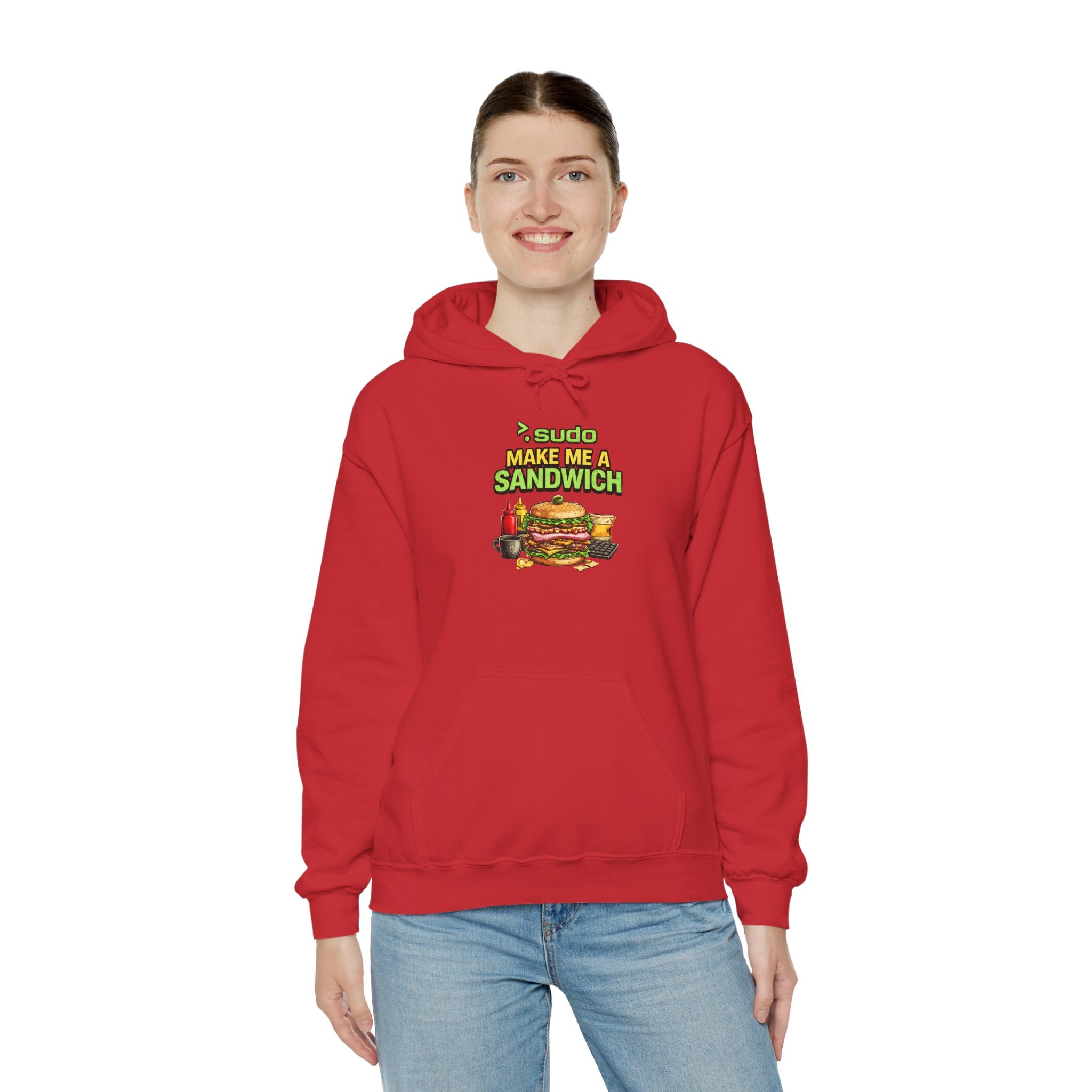 ">.Sudo Make Me A Sandwich" IT Humor Unisex Heavy Blend™ Hoodie