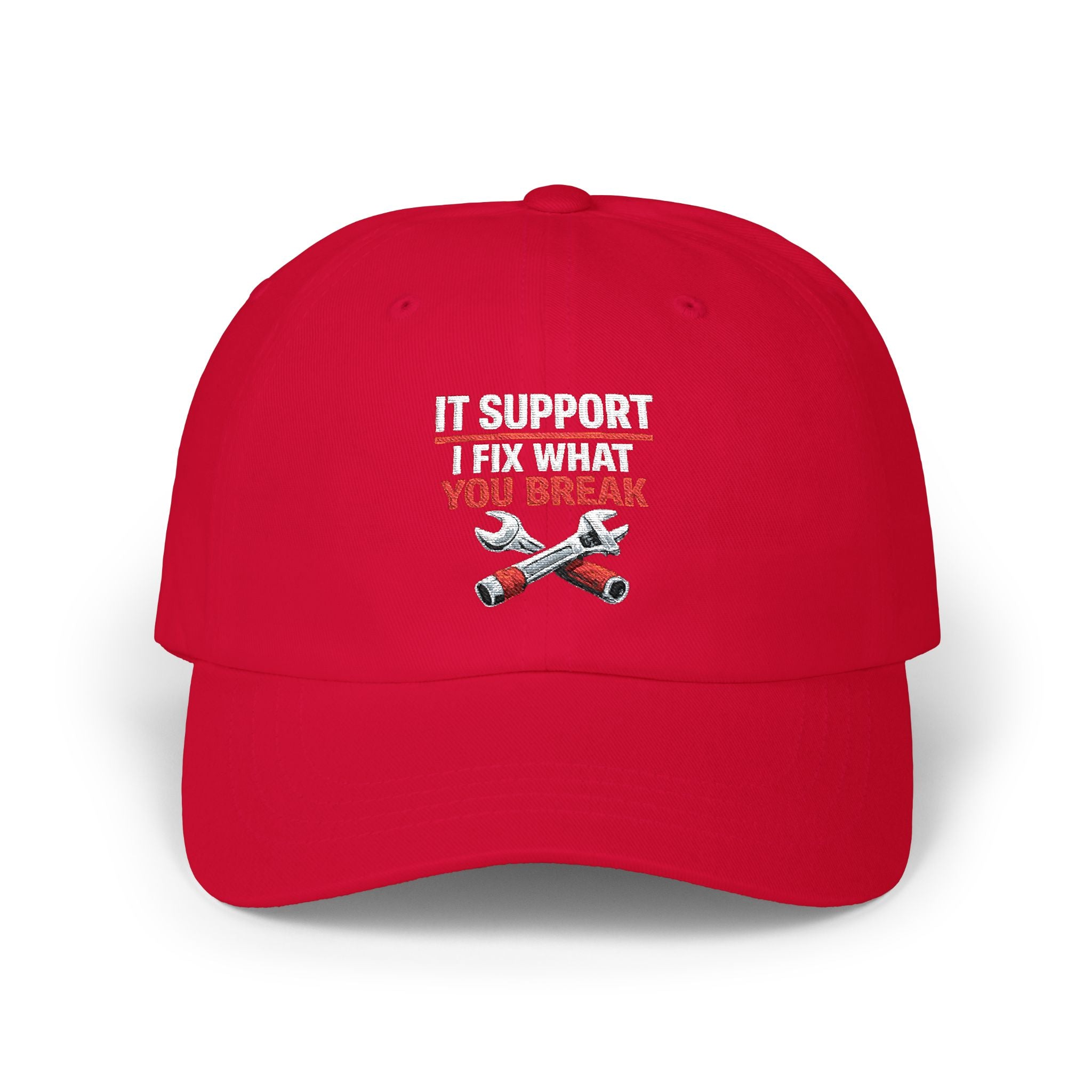 "IT Support: I Fix What You Break" Tech Humor Funny IT Baseball Hat/Cap