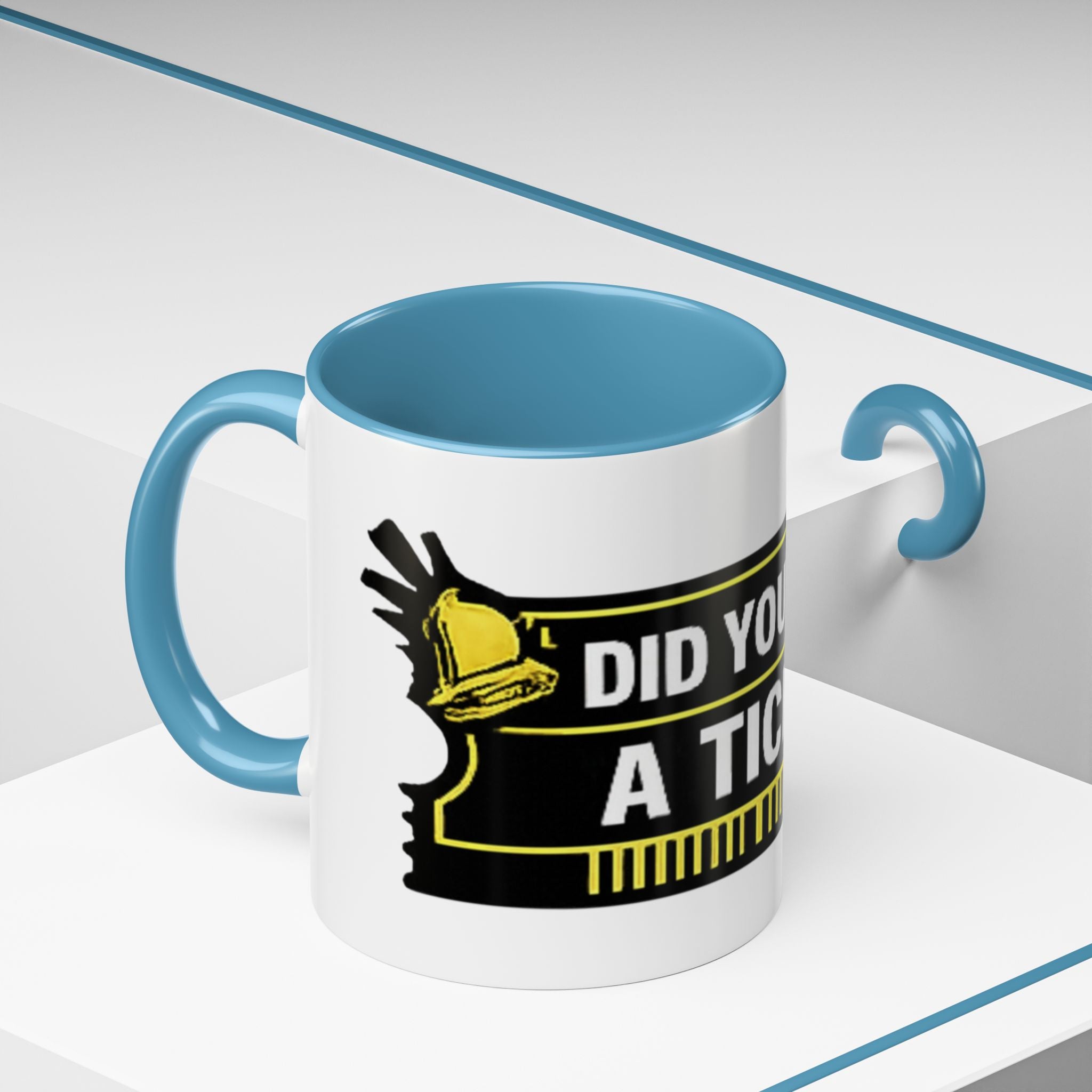 "Did You Submit a Ticket?" Accent Coffee Mug — Support Desk Humor, IT Helpdesk Gift (11/15oz)