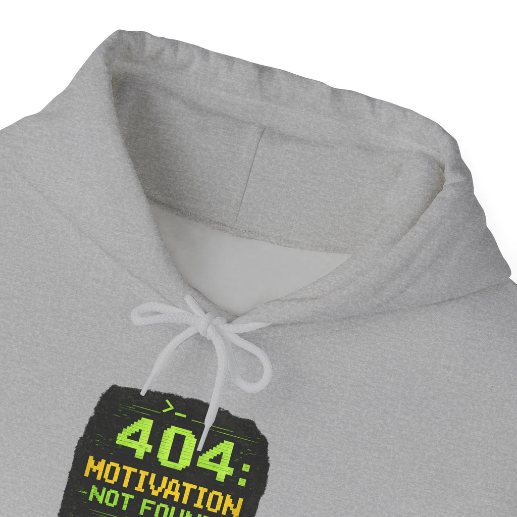 "Error 404 Motivation Not Found" IT Humor Unisex Heavy Blend™ Hoodie