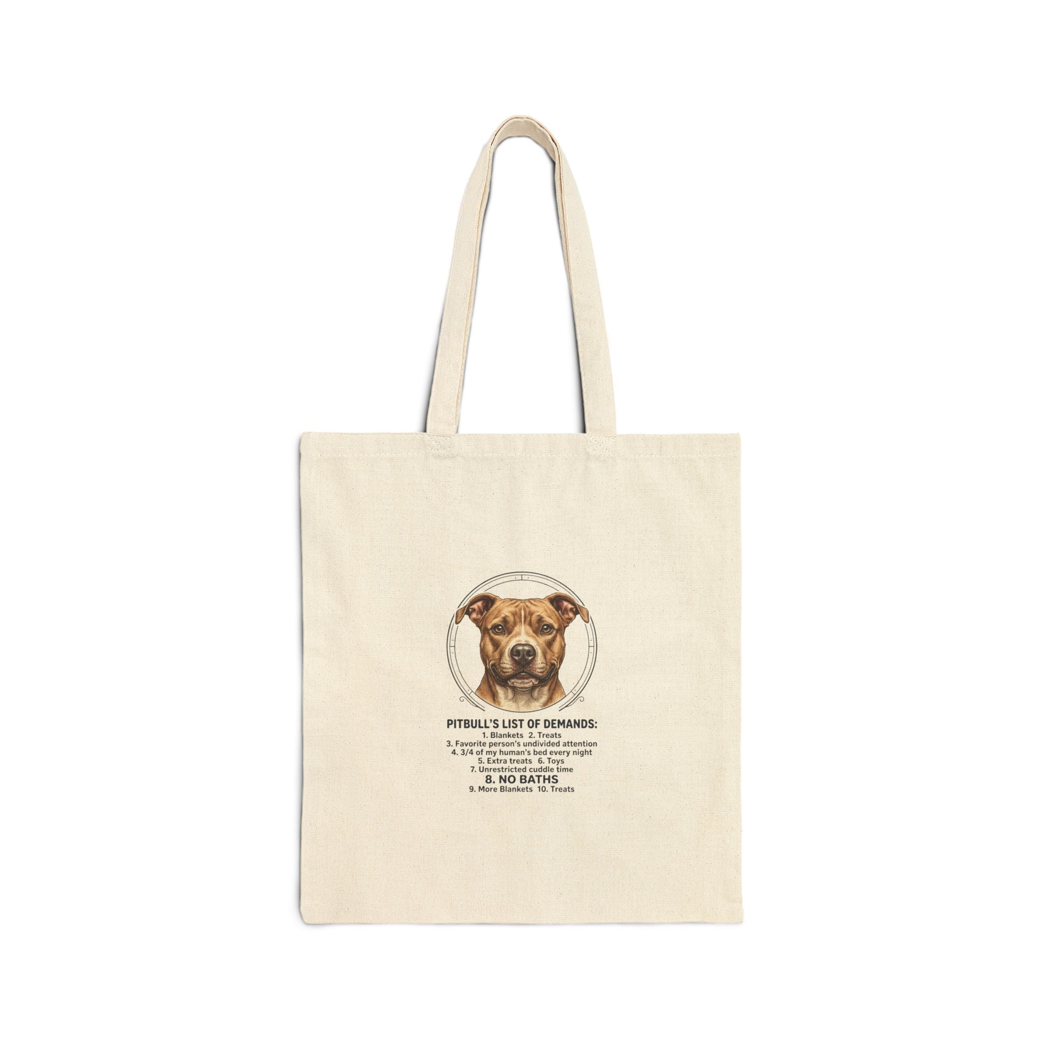 Rescue Pride Dog Mom | Cotton Canvas, Fur Baby Memorial Canvas Tote Bag