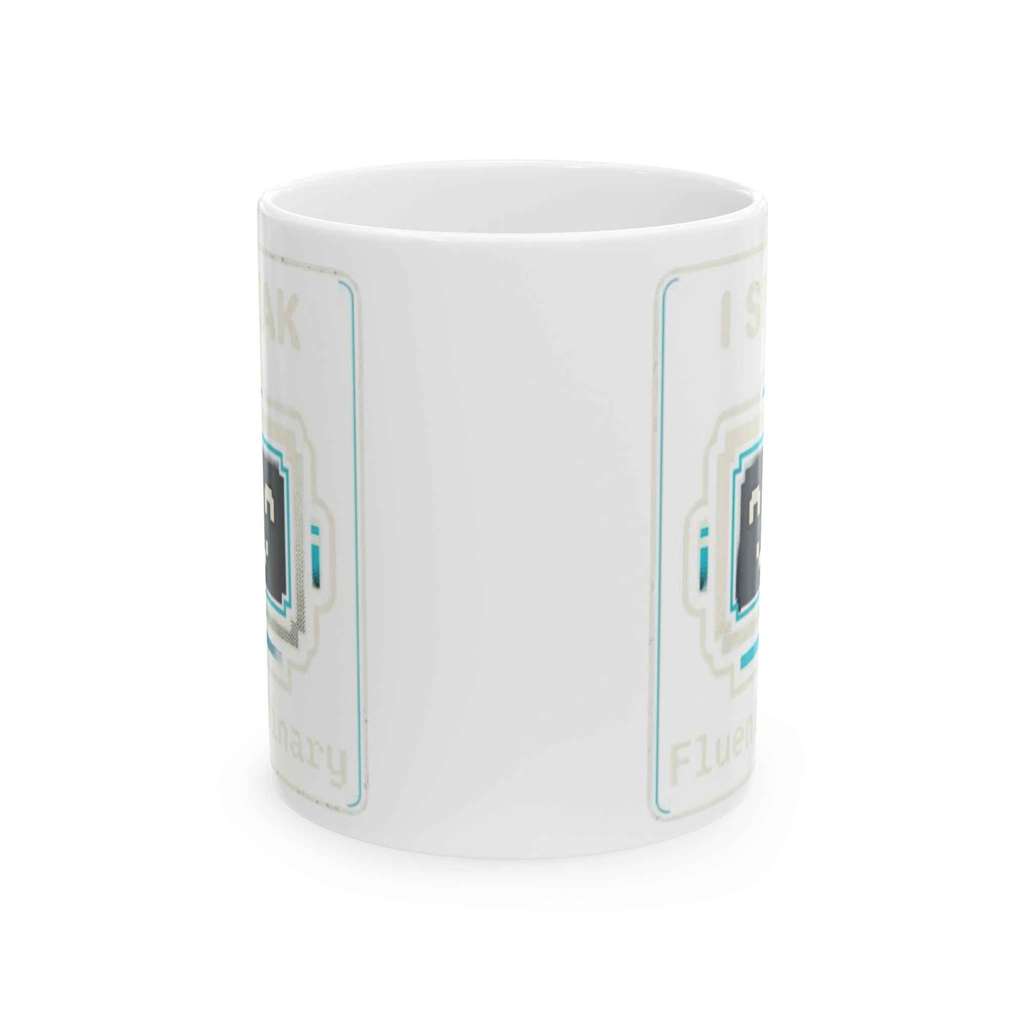 "I Speak Fluent Binary" Geek Humor Ceramic Mug, (11oz, 15oz)