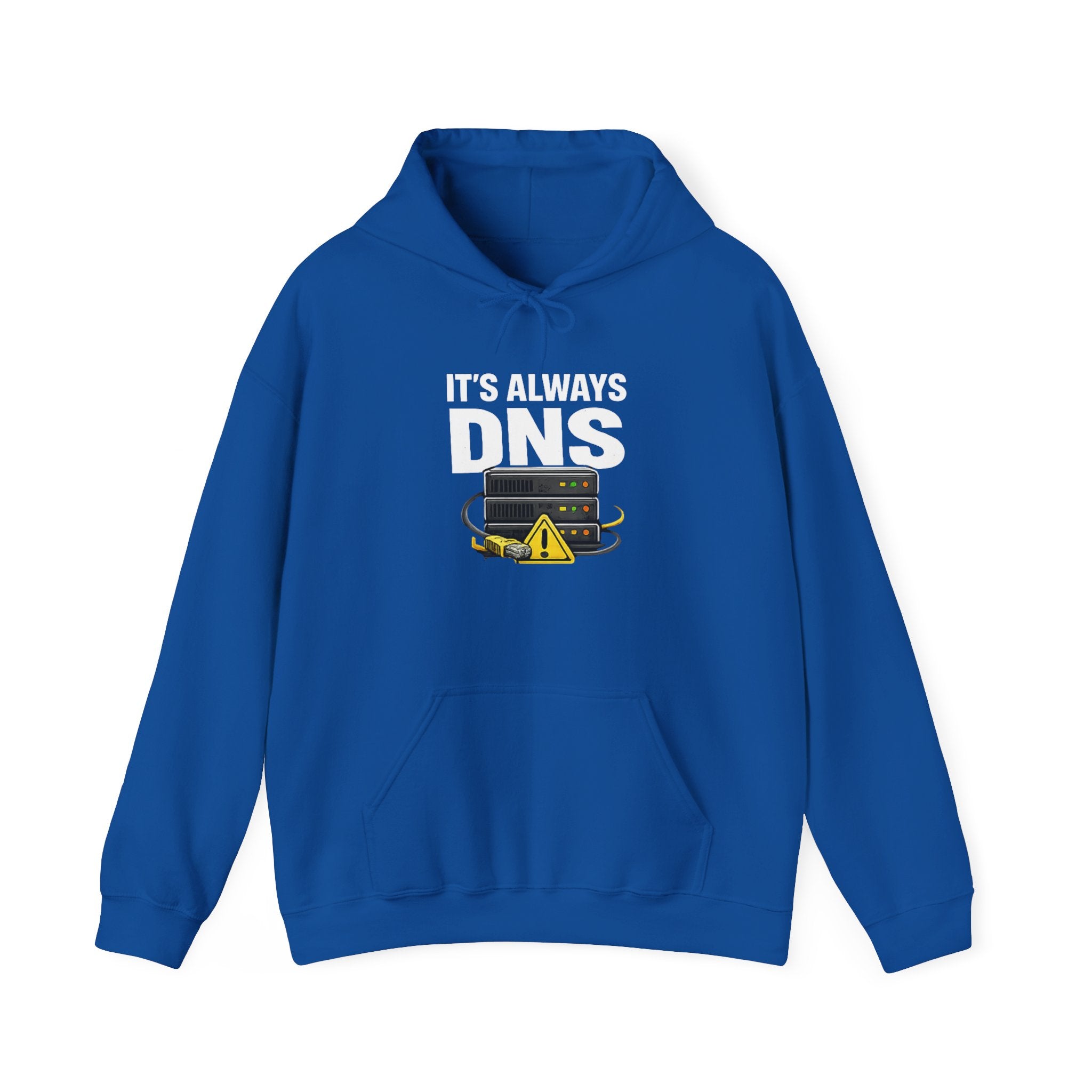 "It's Always DNS" Tech Humor Unisex Heavy Blend™ Hoodie