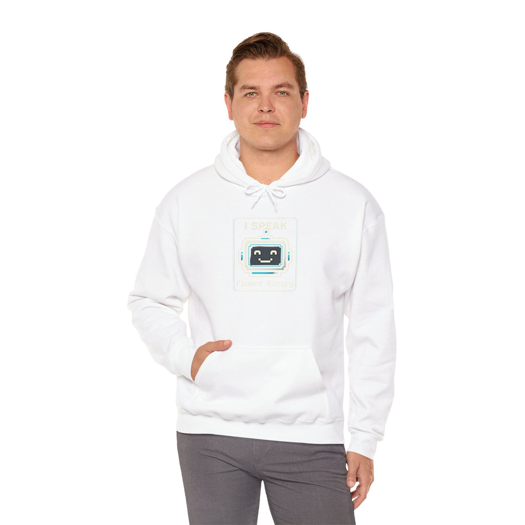 "I Speak Fluent Binary" Funny IT Programmer Humor Hoodie