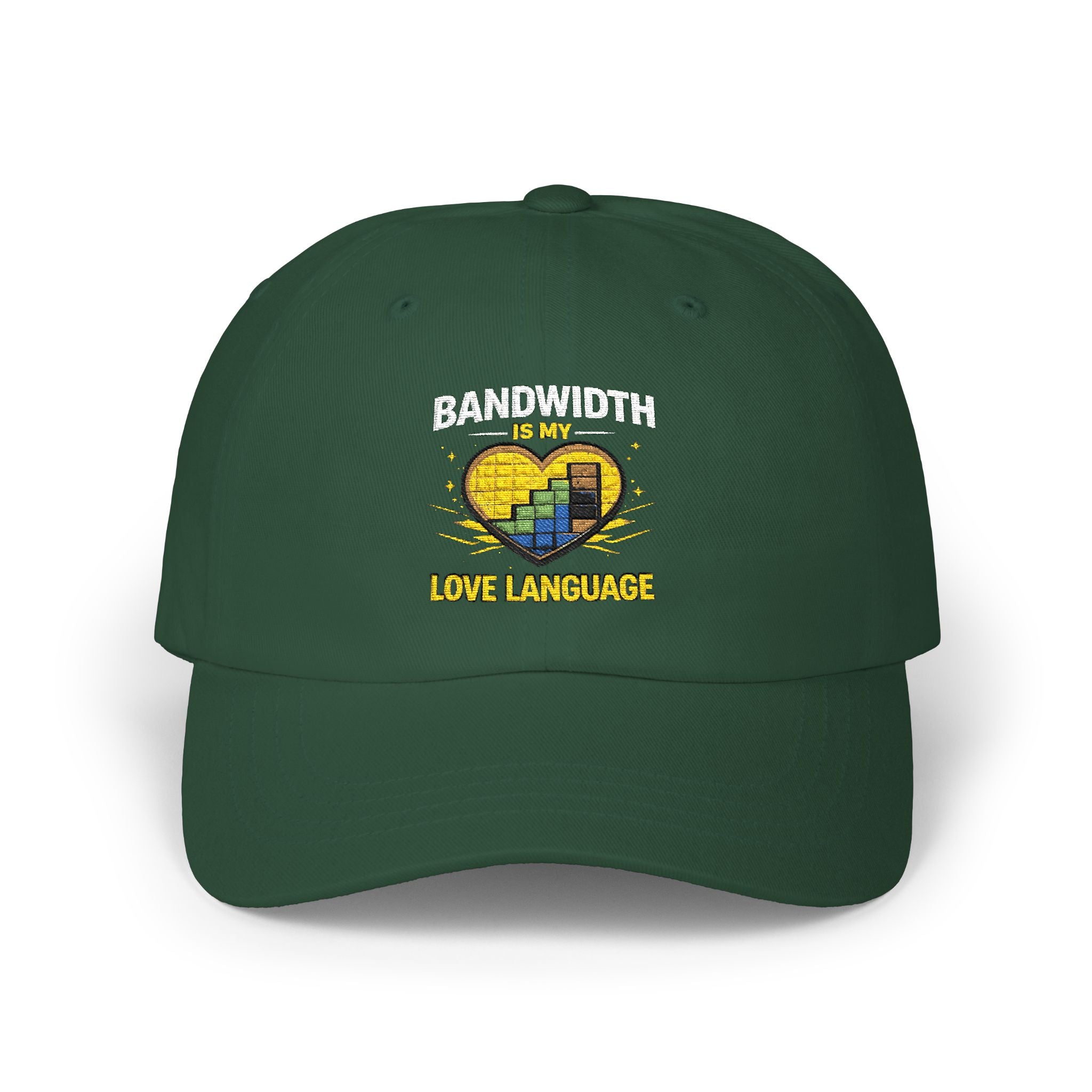 "Bandwidth is my Love Language" Tech Humor Funny IT Baseball Hat/Cap