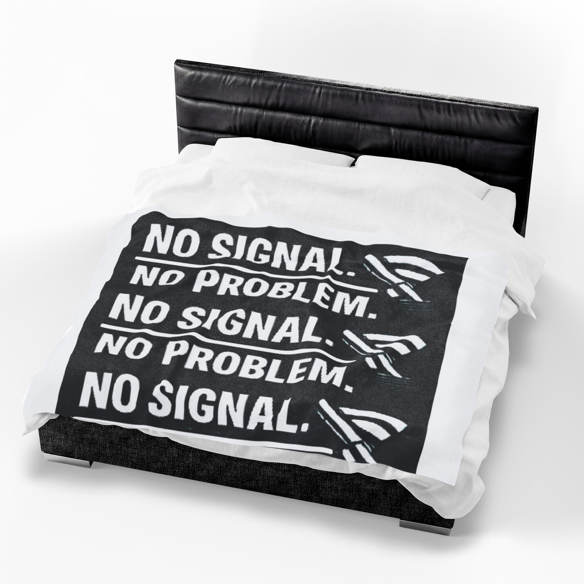 "No Signal No Problem" IT Humor Funny IT Velveteen Plush Blanket