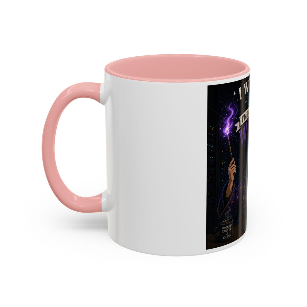 "I Work in IT... I'm Basically a Wizard" Funny IT Tech Support Humor Coffee Mug