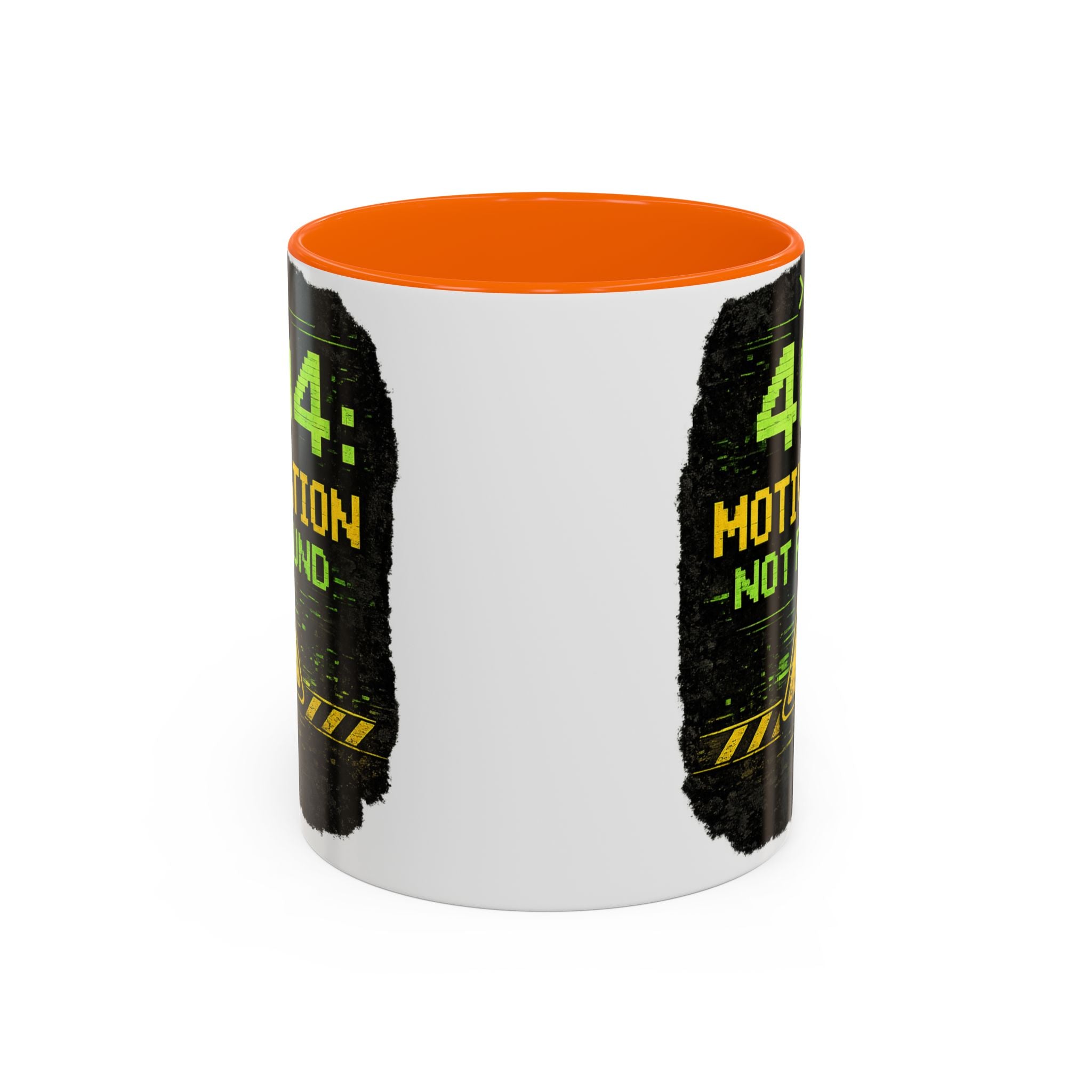 "Error 404 Motivation Not Found" IT Humor Accent Coffee Mug (11, 15oz)