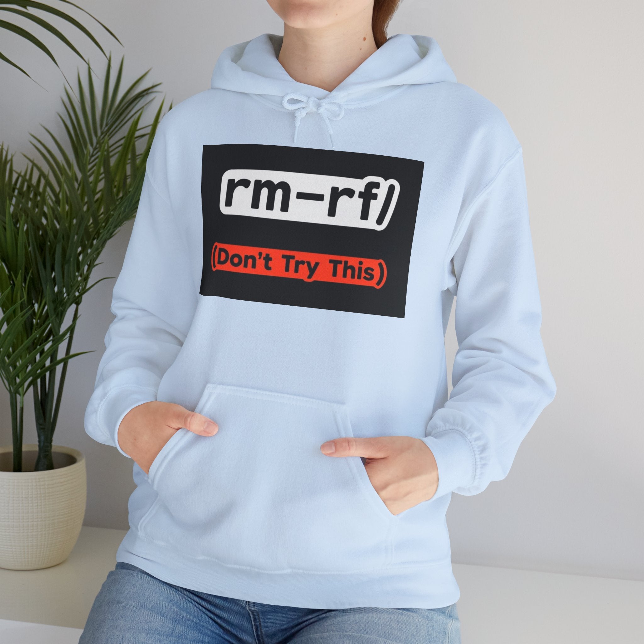 "rm–rf/ (Don't Try This)" — Funny Linux/Devops Command Hoodie