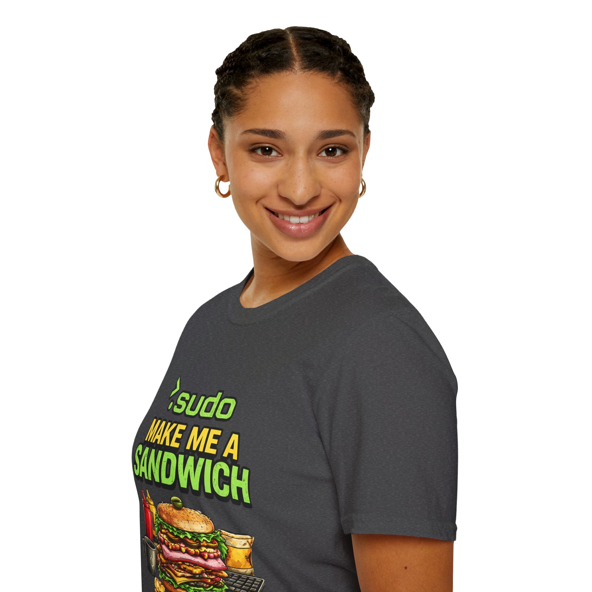 ">. Sudo Make Me a Sandwich" Funny IT T-Shirt — Programmer Tech Humor Tee