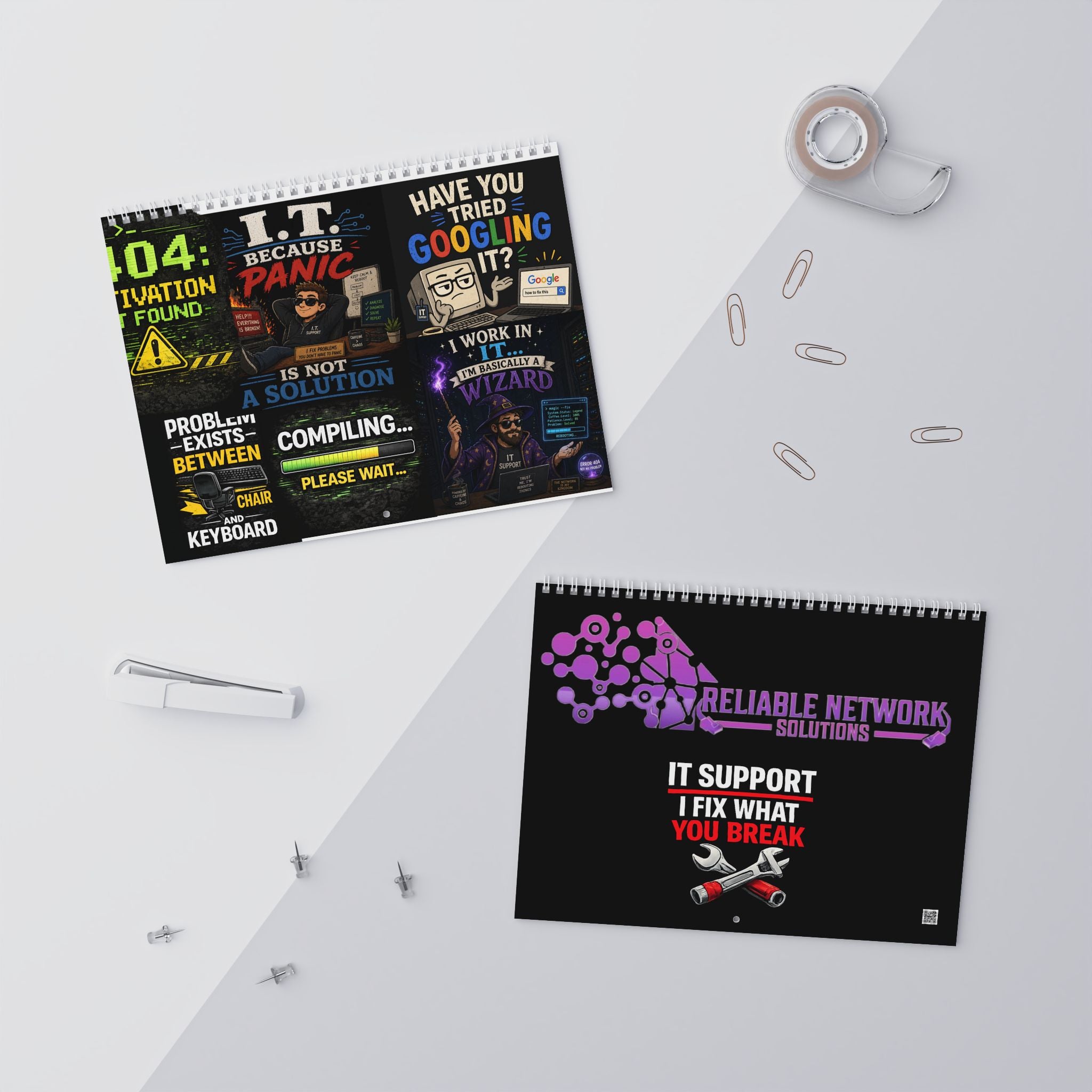 Wall Calendars (2026) Funny Tech IT