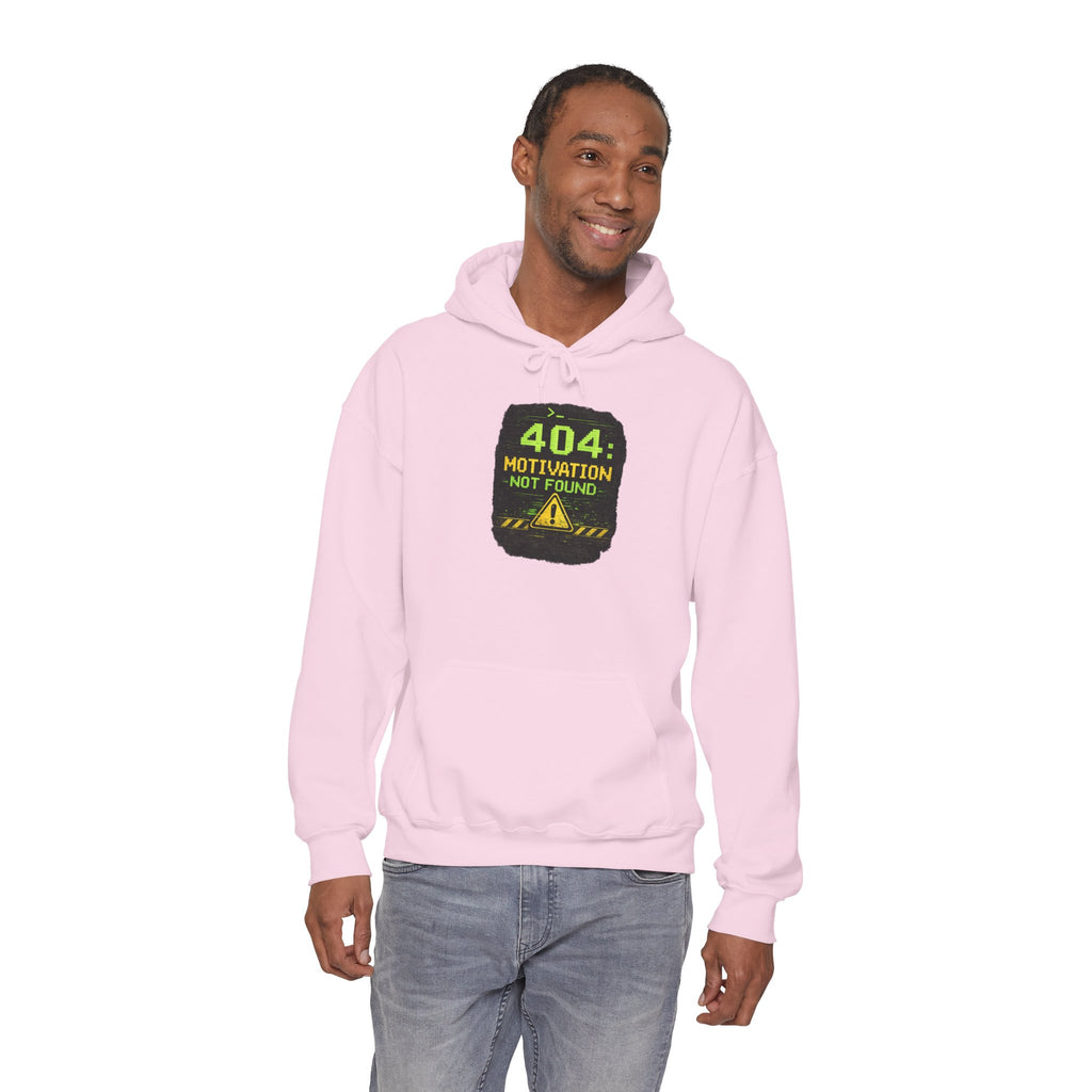 "Error 404 Motivation Not Found" IT Humor Unisex Heavy Blend™ Hoodie