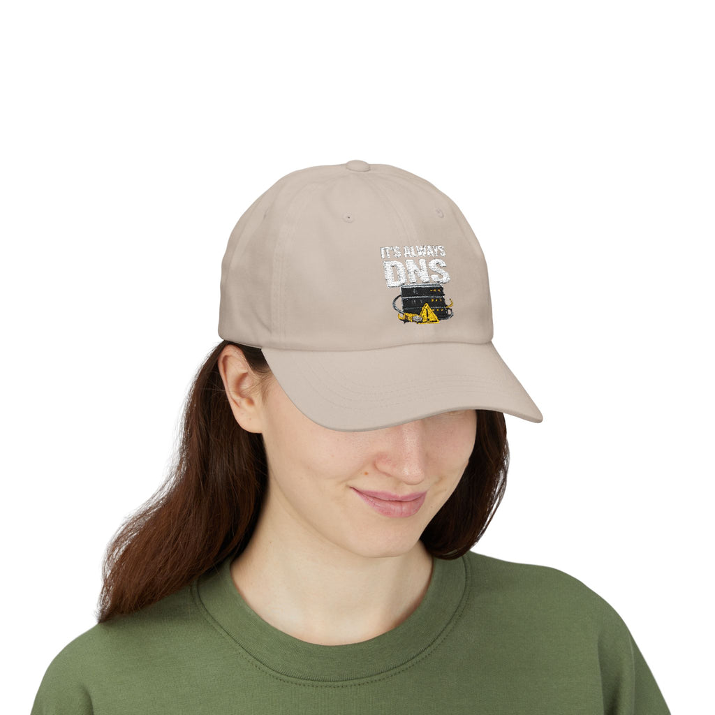 "It's Always DNS" Tech Humor Funny IT Baseball Hat/Cap