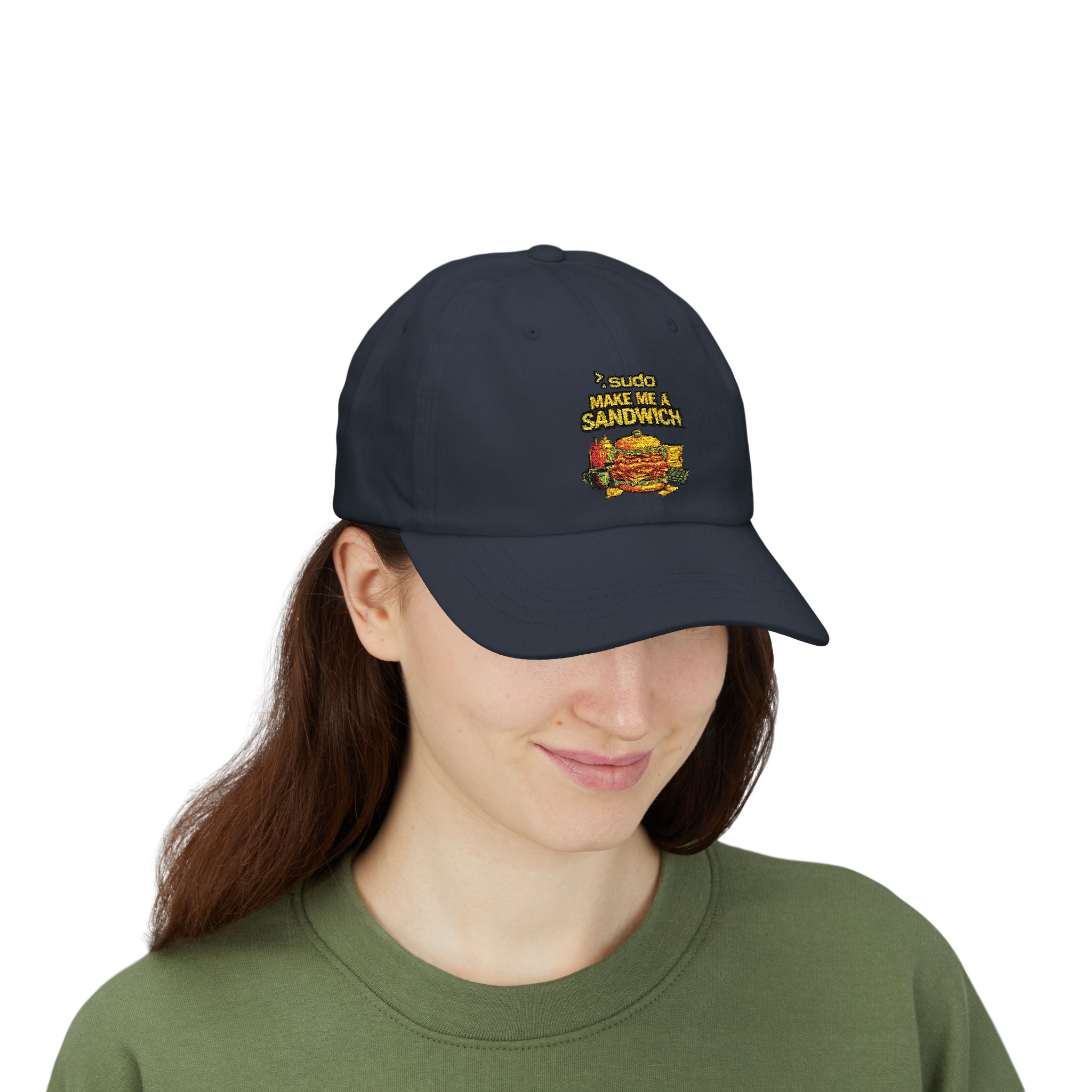 ">. Sudo Make Me A Sandwich" Tech Humor Funny IT Baseball Hat/Cap
