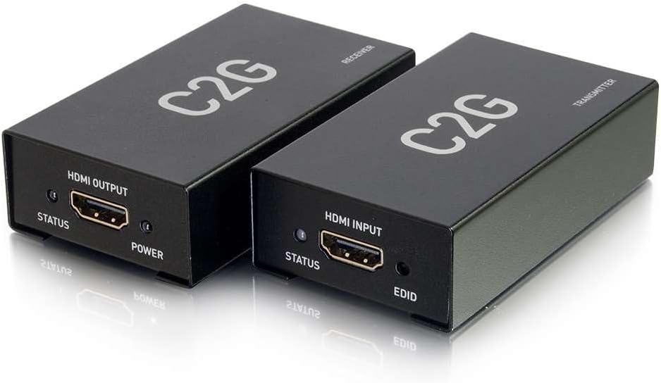 C2G Legrand HDMI Over Cat5/6 Audio/Video Signal Extender, Set of 2, 60180