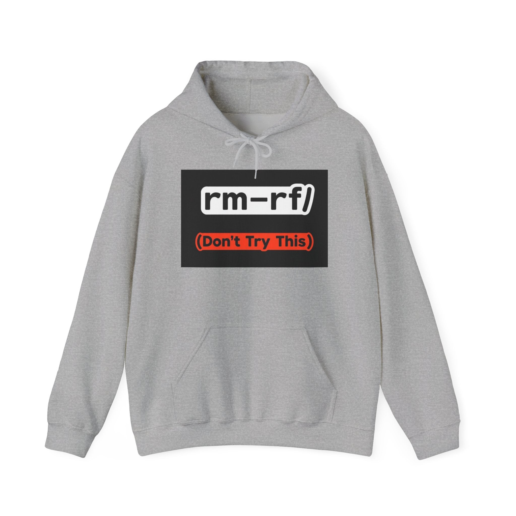 "rm–rf/ (Don't Try This)" — Funny Linux/Devops Command Hoodie
