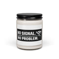 "No Signal, No Problem" IT Humor Soy Candle — 9oz Scented Jar for Relaxation & Digital Detox