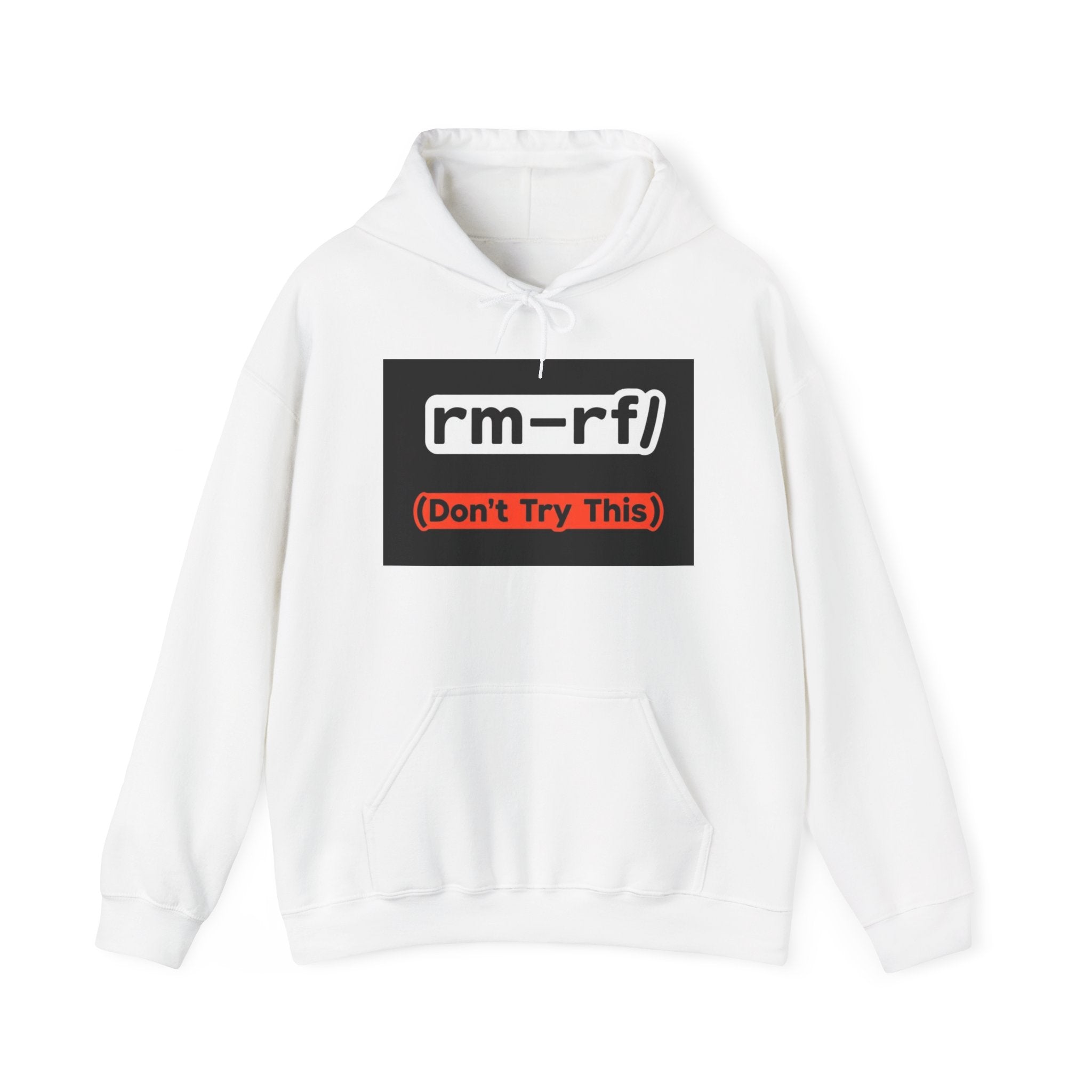 "rm–rf/ (Don't Try This)" — Funny Linux/Devops Command Hoodie