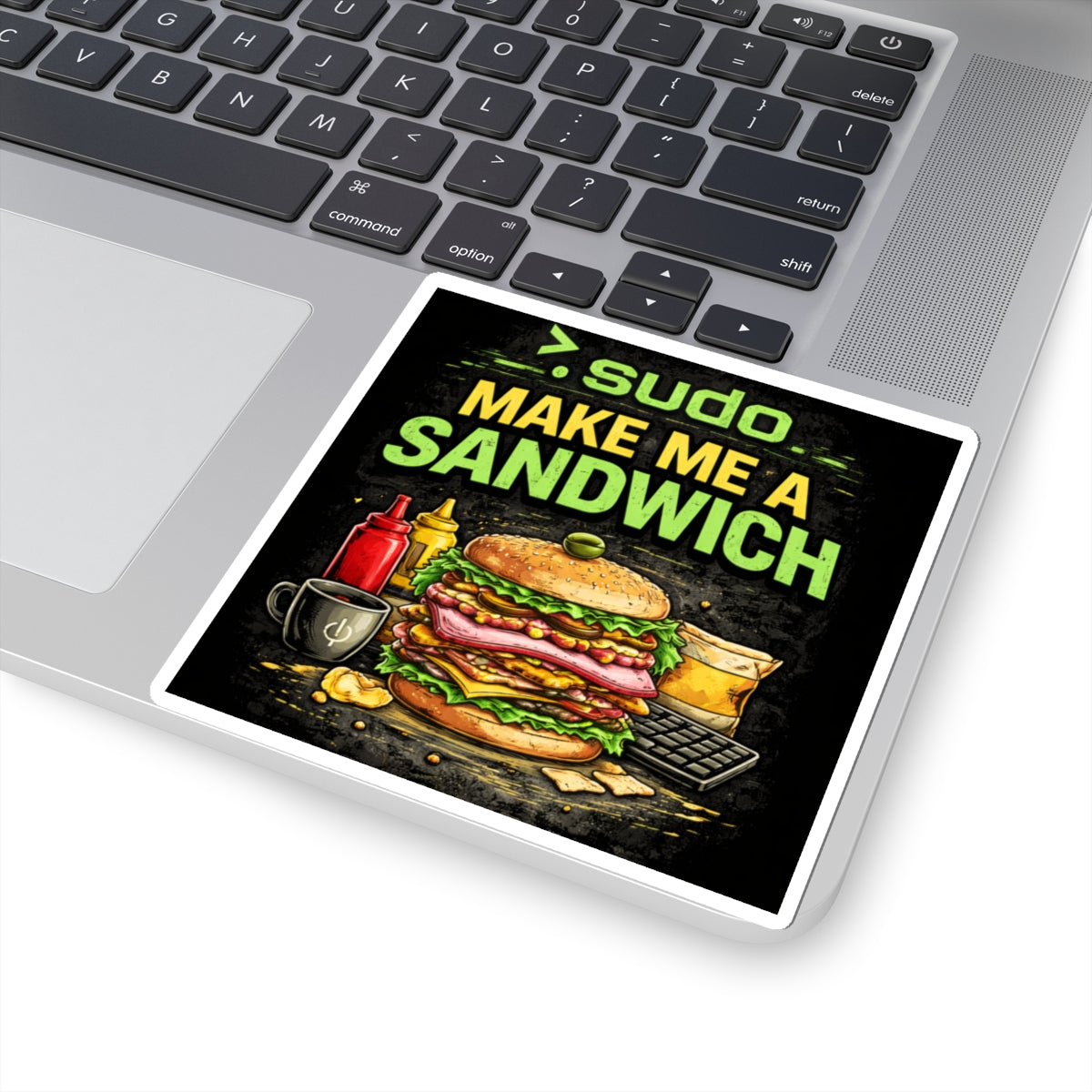 ">. Sudo Make Me A Sandwich" Geek Humor Funny IT Kiss-Cut Stickers