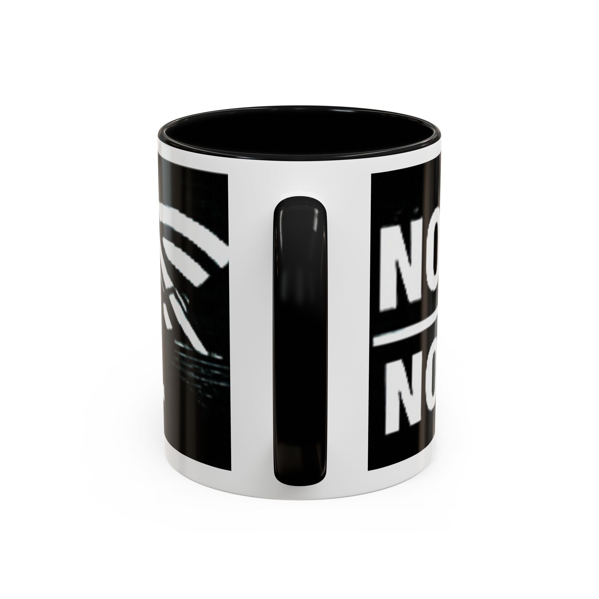 "No Signal No Problem" IT Humor Accent Coffee Mug (11, 15oz)