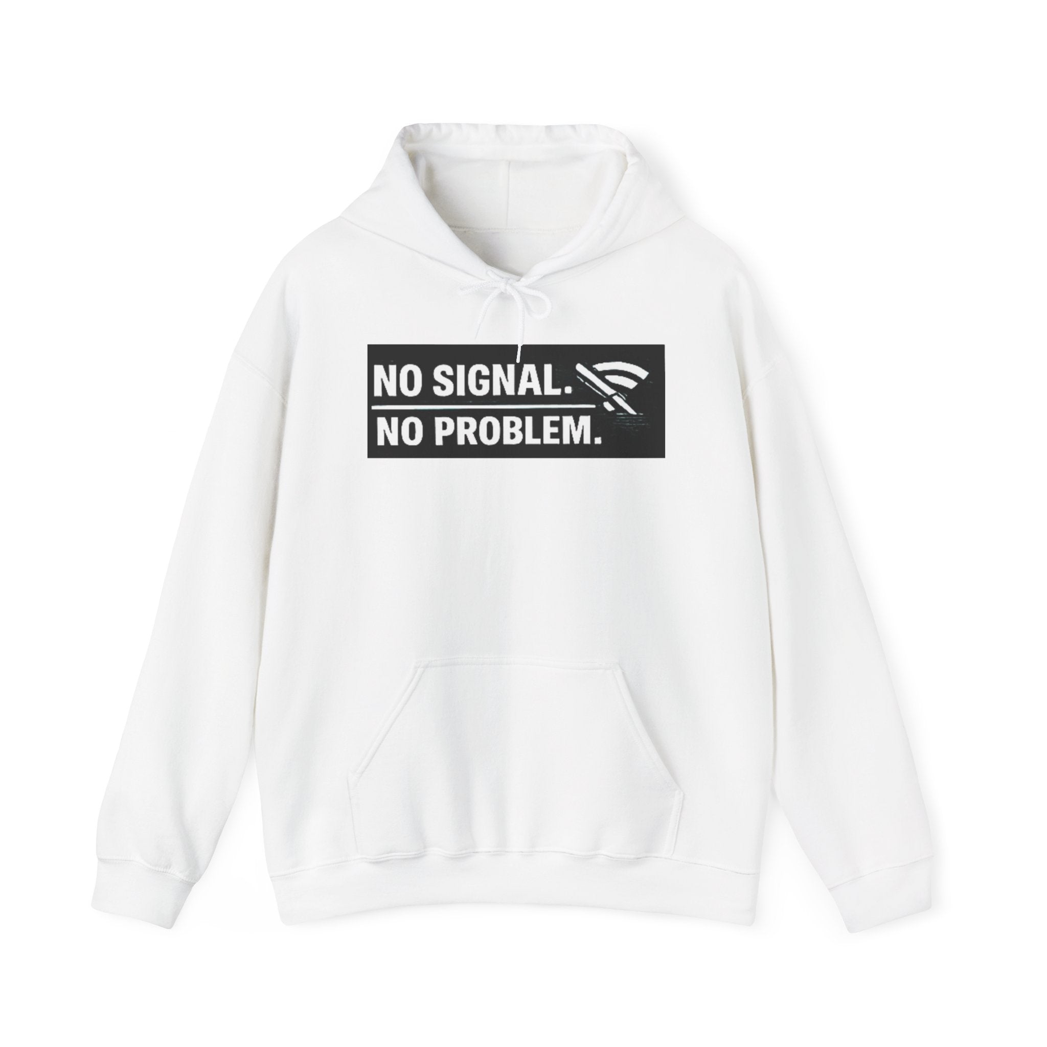 "No Signal, No Problem" IT Humor Unisex Heavy Blend™ Hoodie