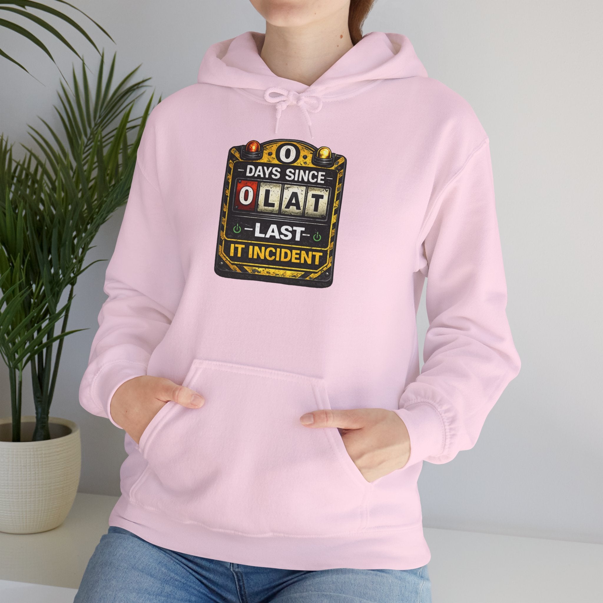 "0 Days Since Last IT Incident" Tech Humor Unisex Heavy Blend™ Hoodie