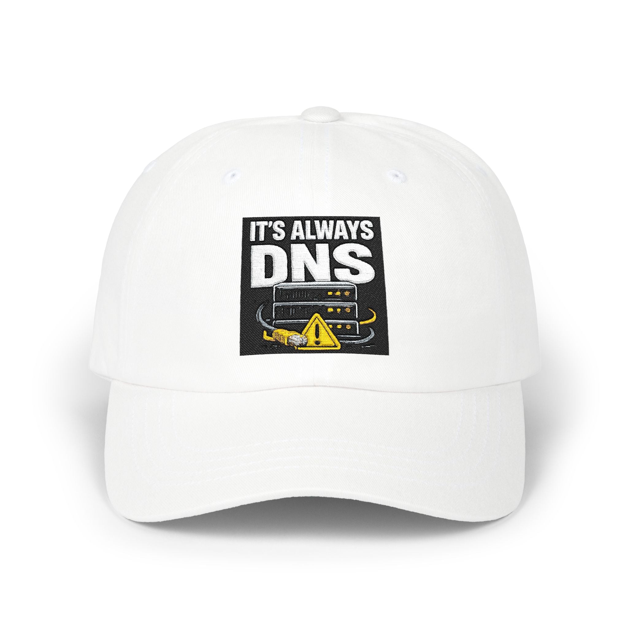 "It's Always DNS" Tech Humor Funny IT Baseball Hat/Cap