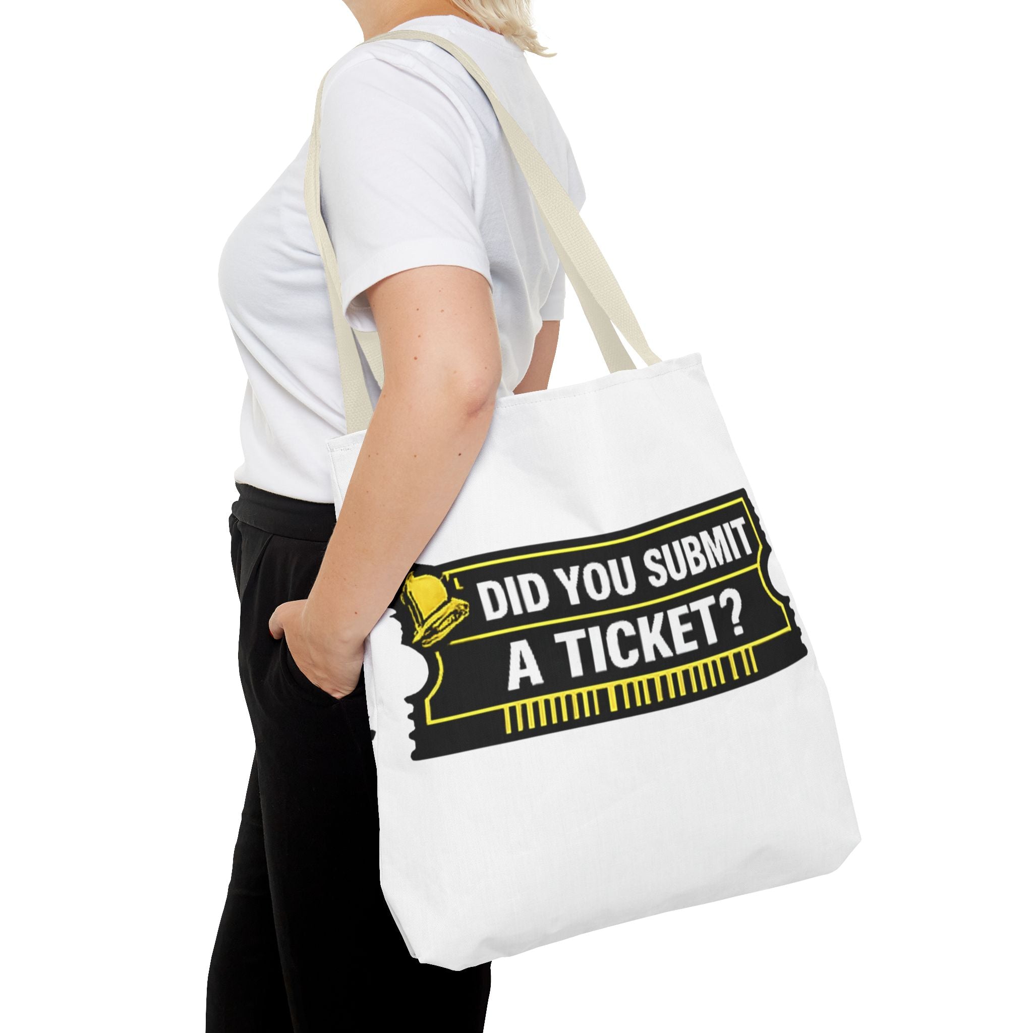 "Did You Submit a Ticket?" Funny IT Tote Bag Tech Humor