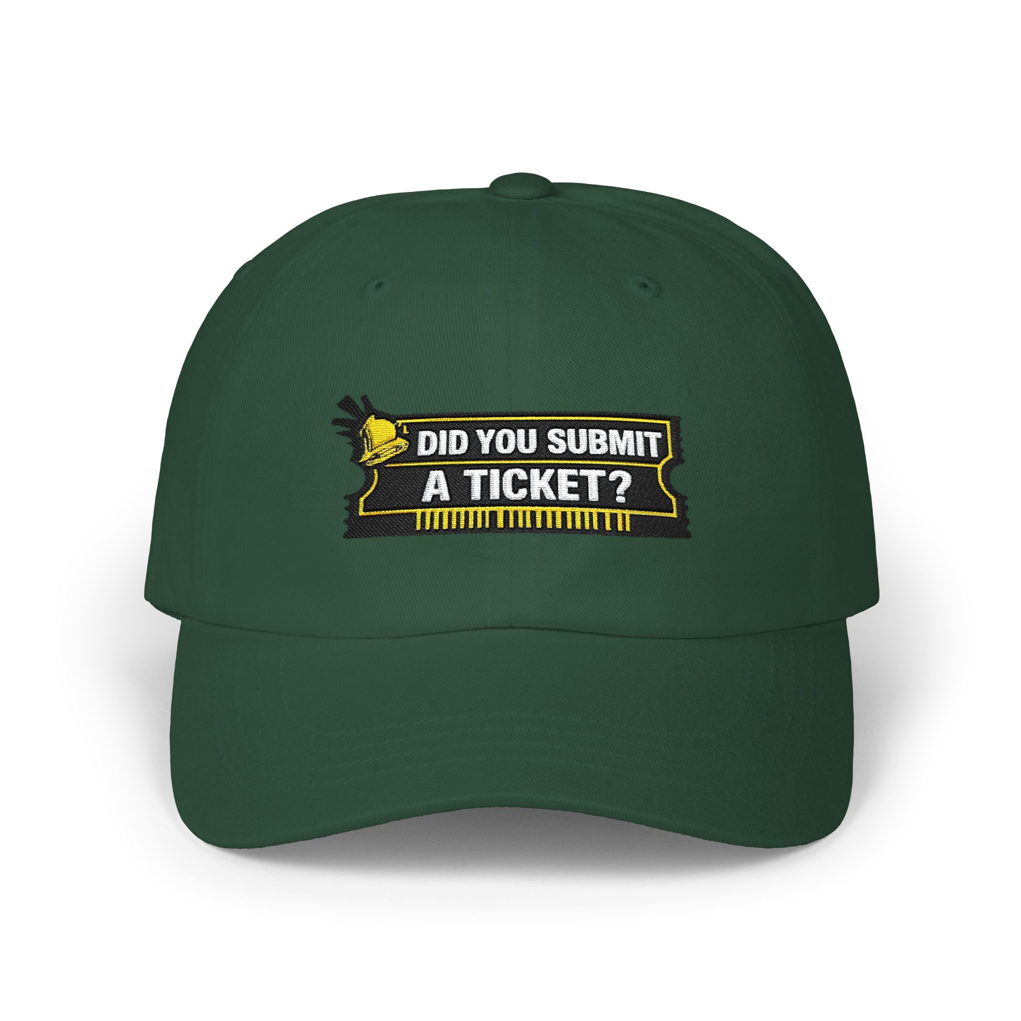 "Did You Submit a Ticket?" Tech Humor Funny IT Baseball Hat/Cap