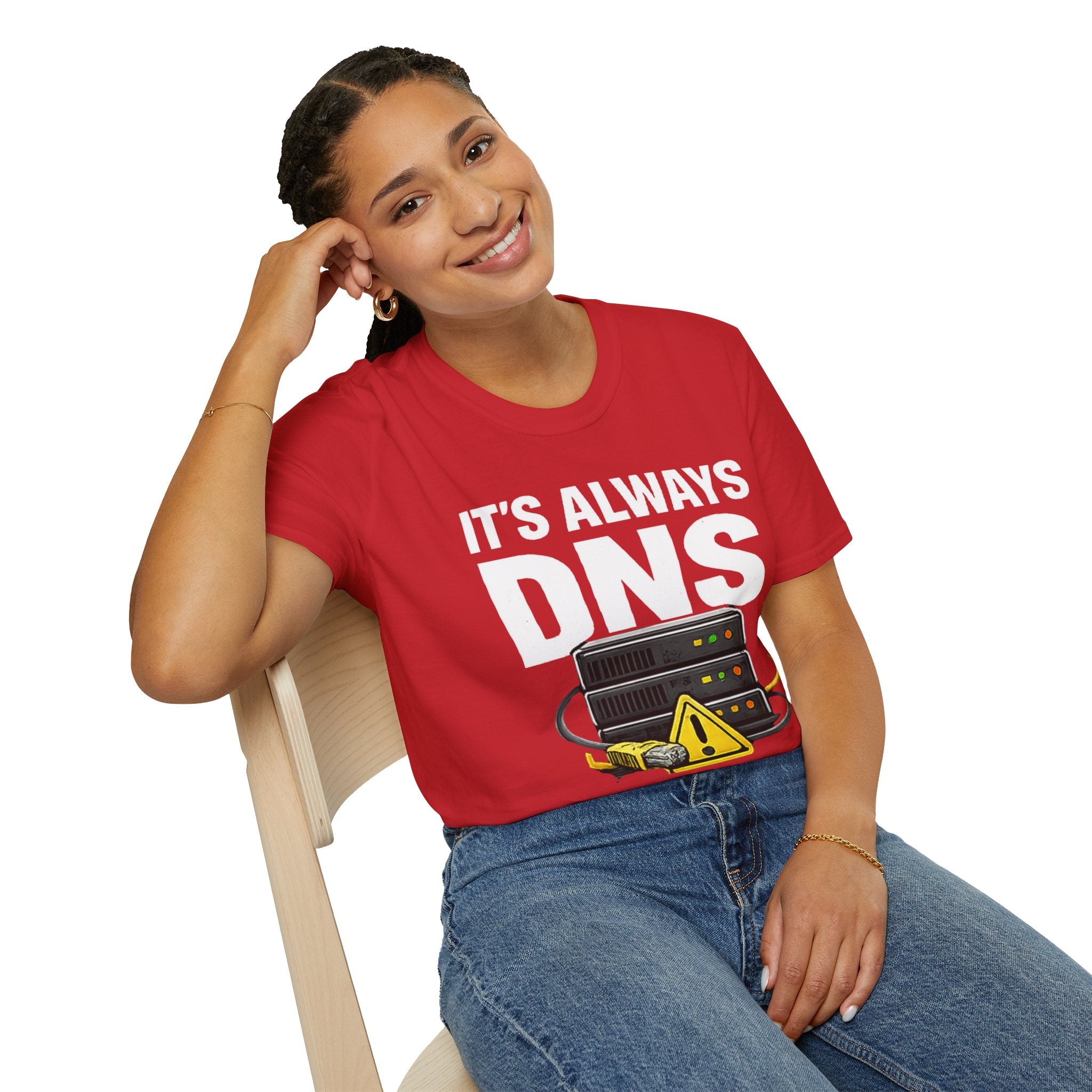 "It's Always DNS" Funny IT Tech Humor T-Shirt