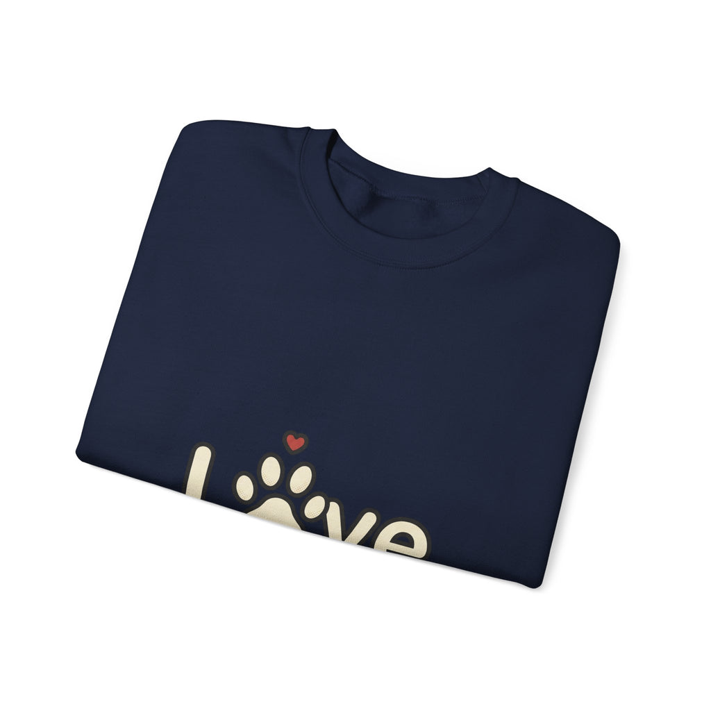 Love Paw Crewneck Sweatshirt | Dog Mom Dog Dad, Fur Baby Rescue Pride